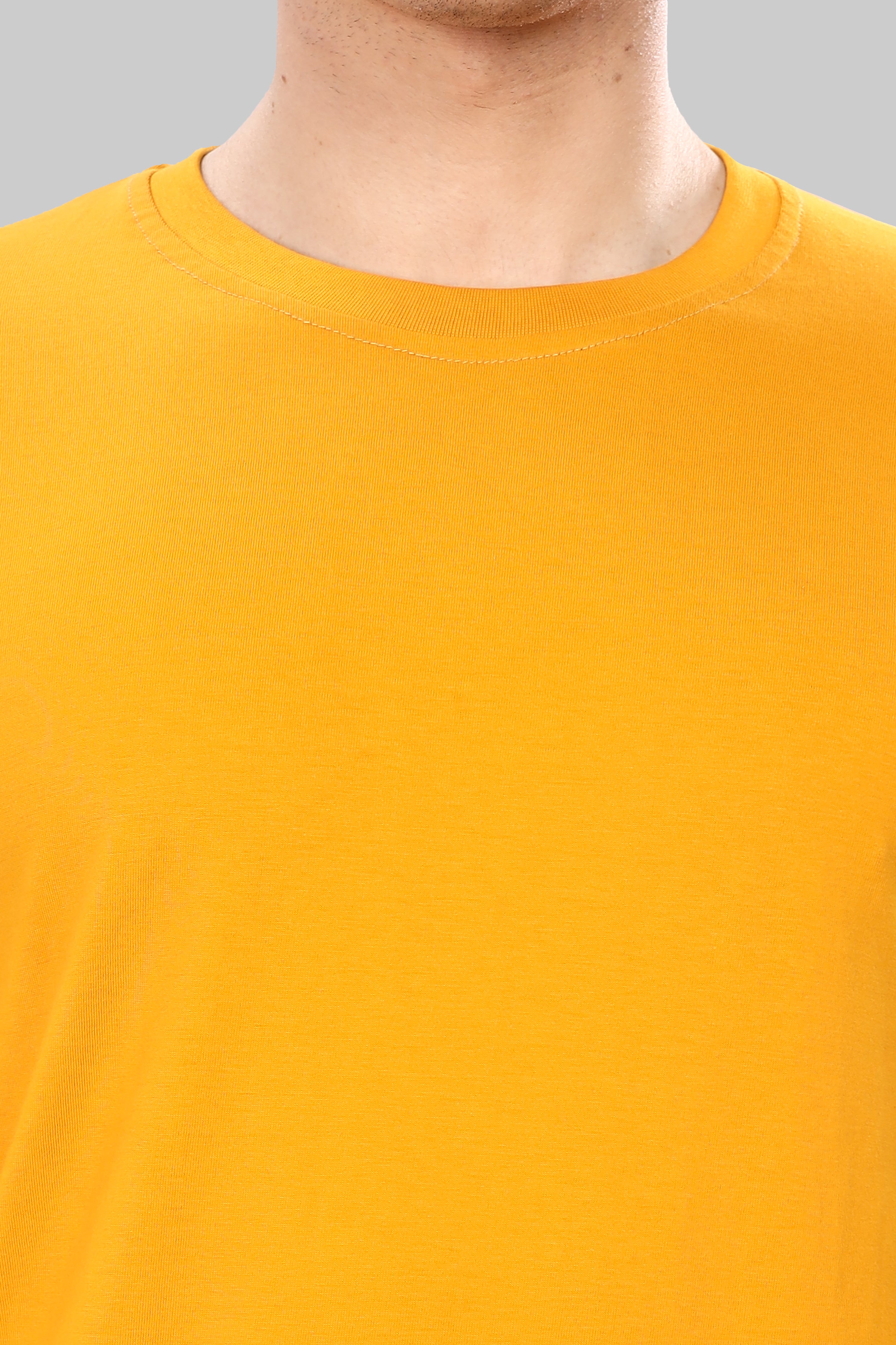 Yellow Long Sleeve Crew Neck T-Shirt