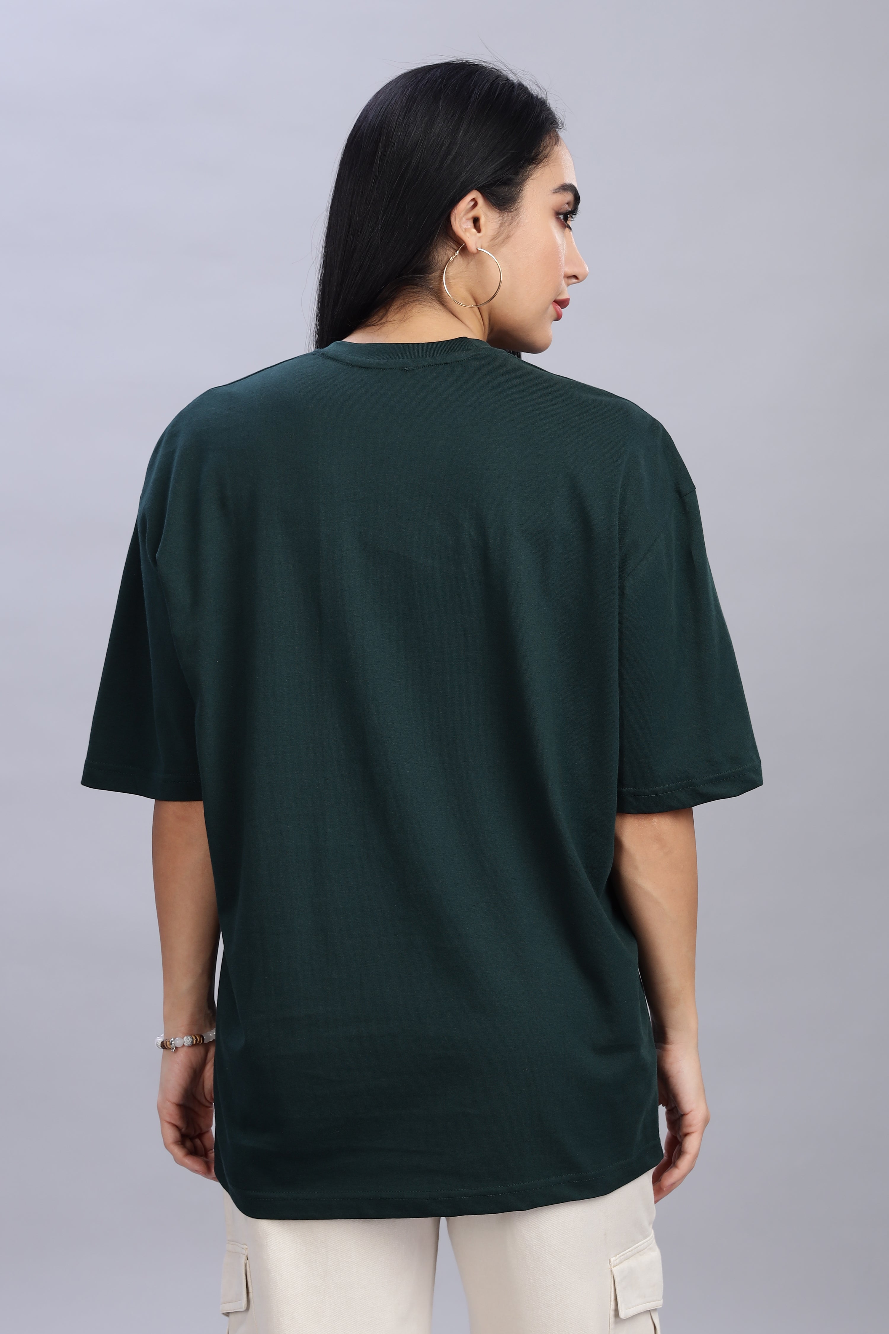 Bottle Green Oversized T-Shirt
