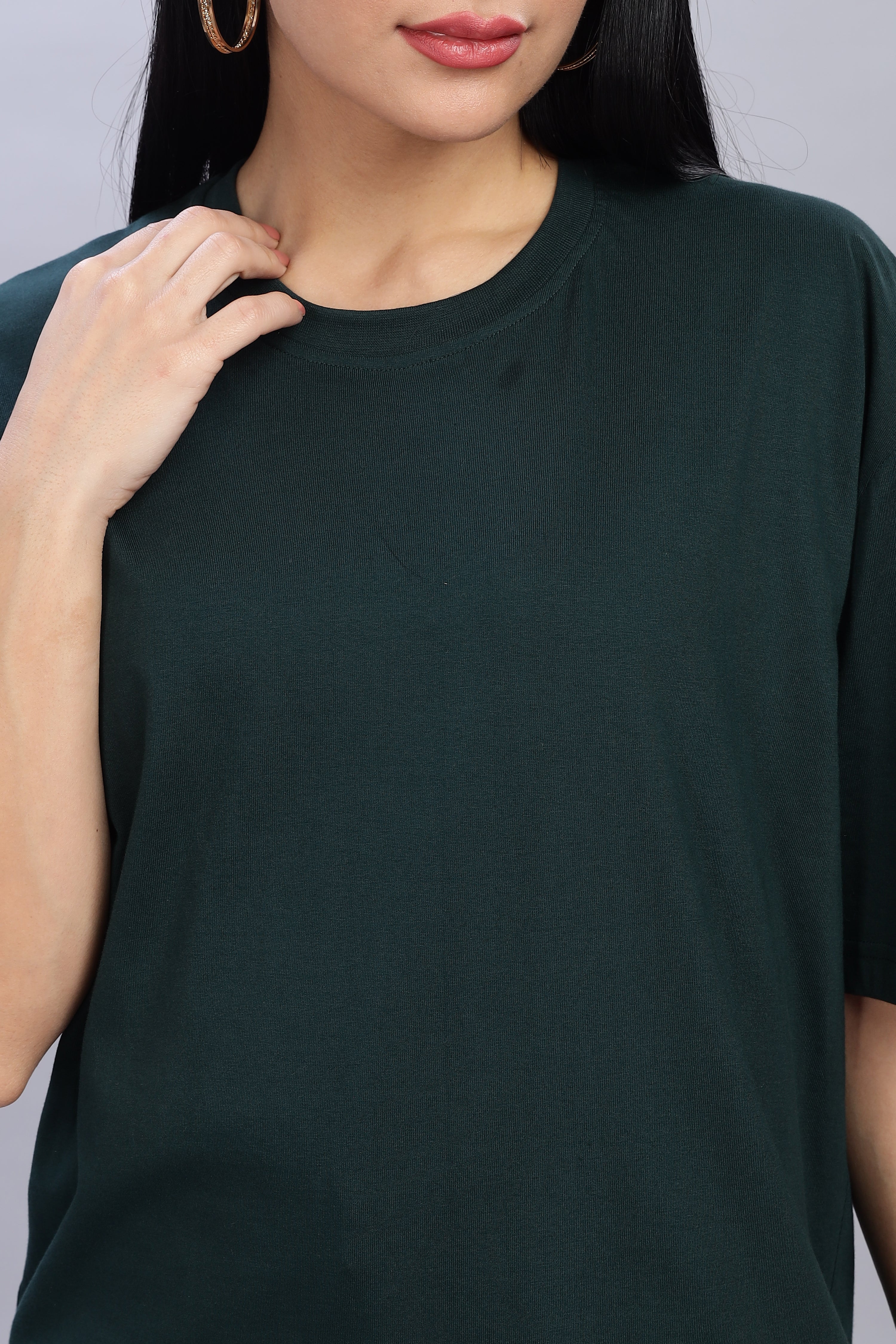 Bottle Green Oversized T-Shirt
