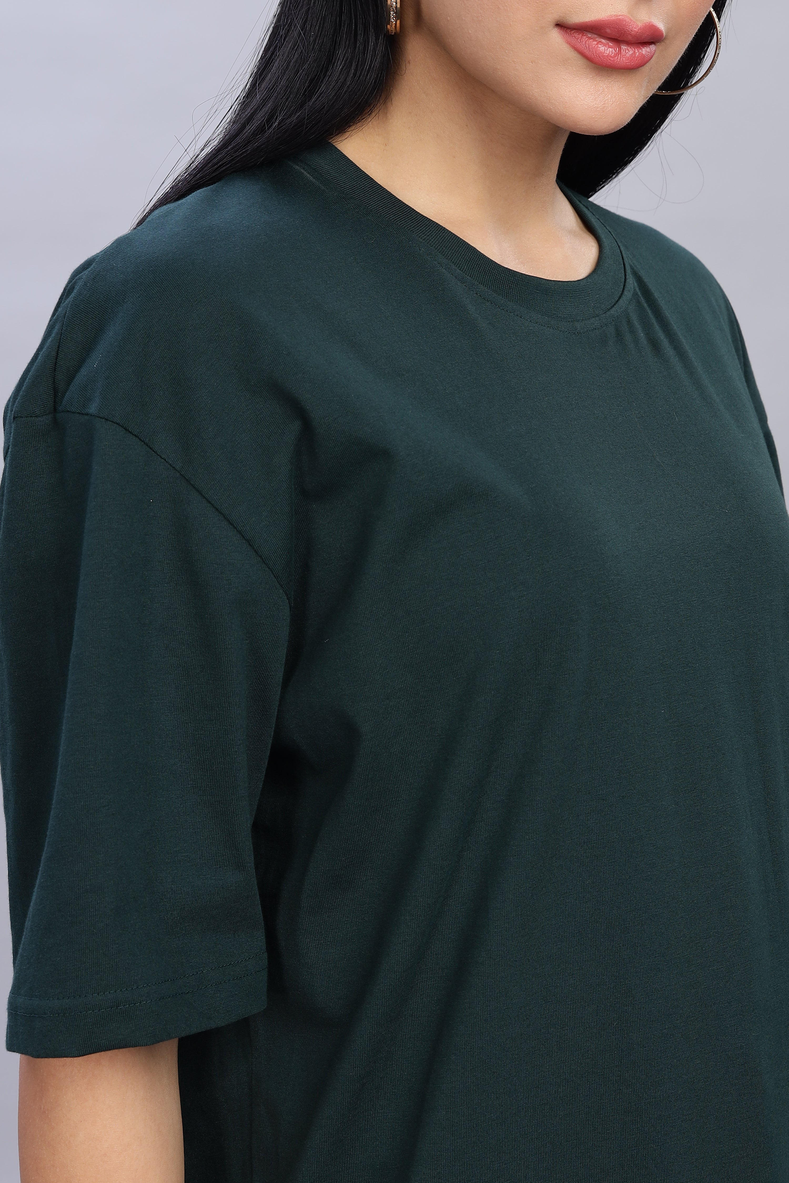 Bottle Green Oversized T-Shirt