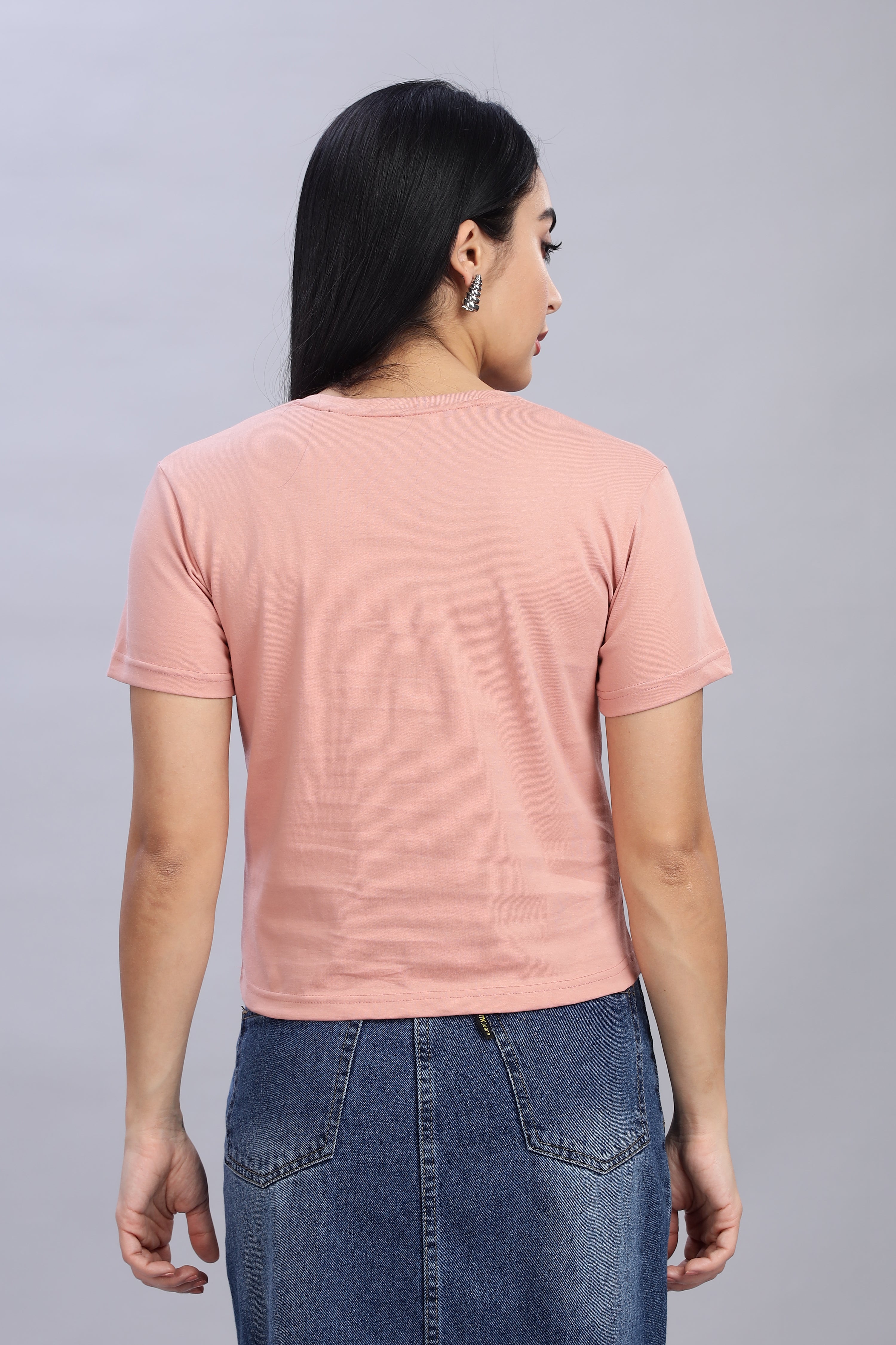 Peach Crop Top