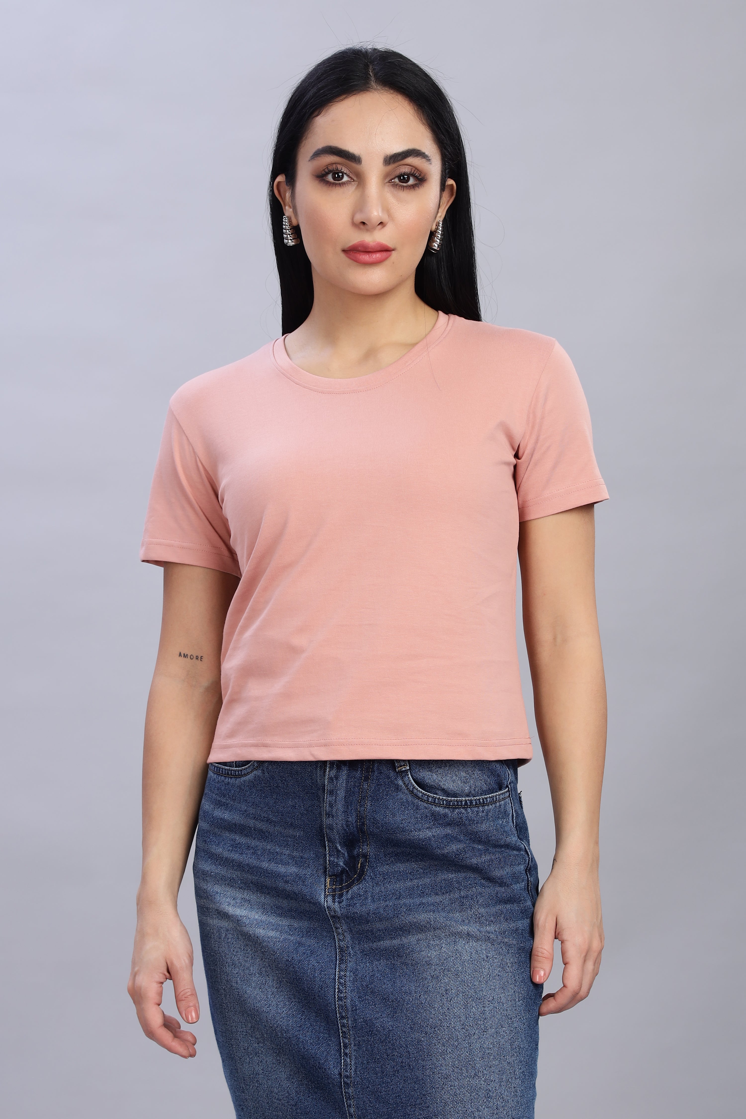 Peach Crop Top
