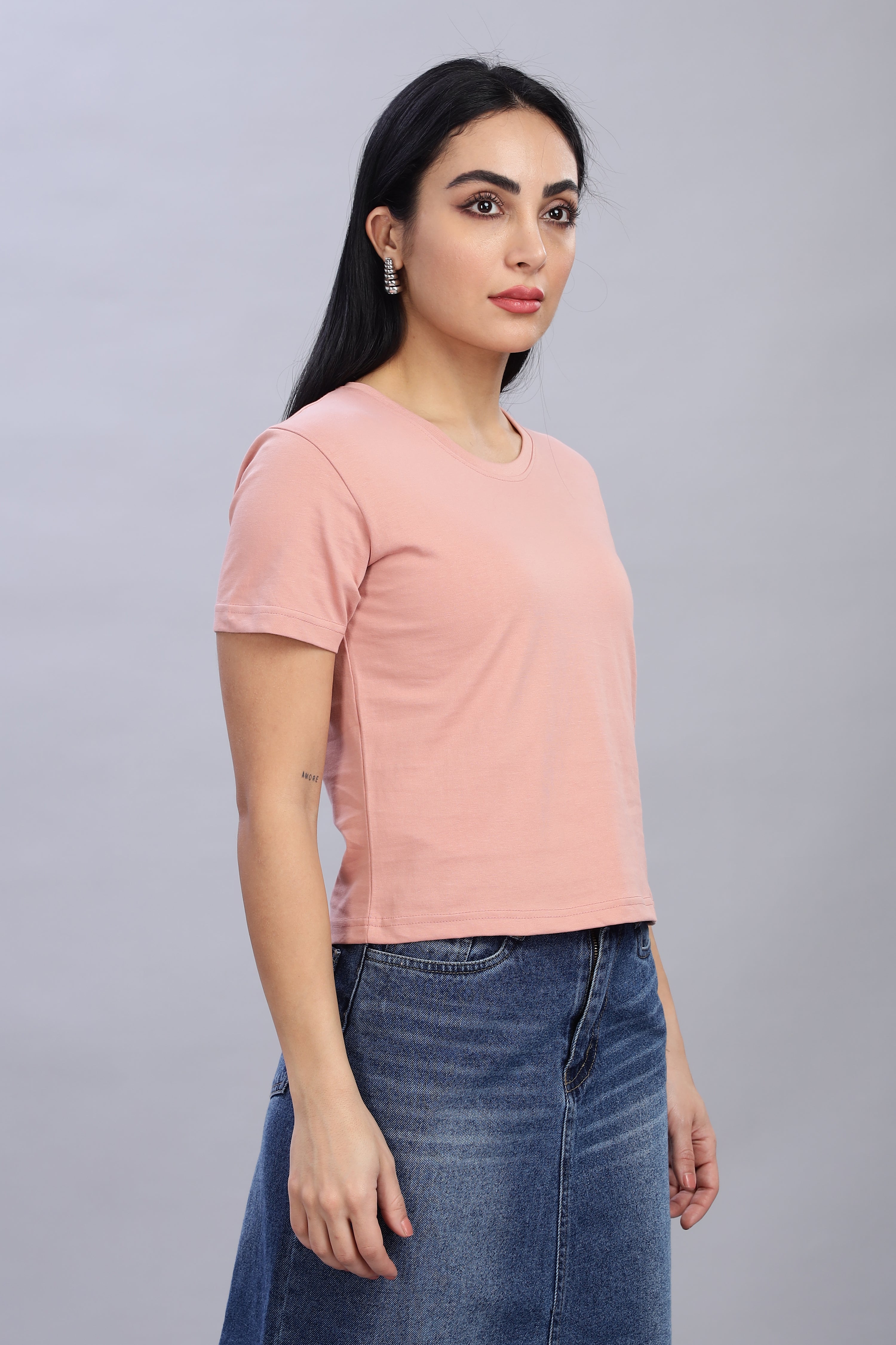 Peach Crop Top