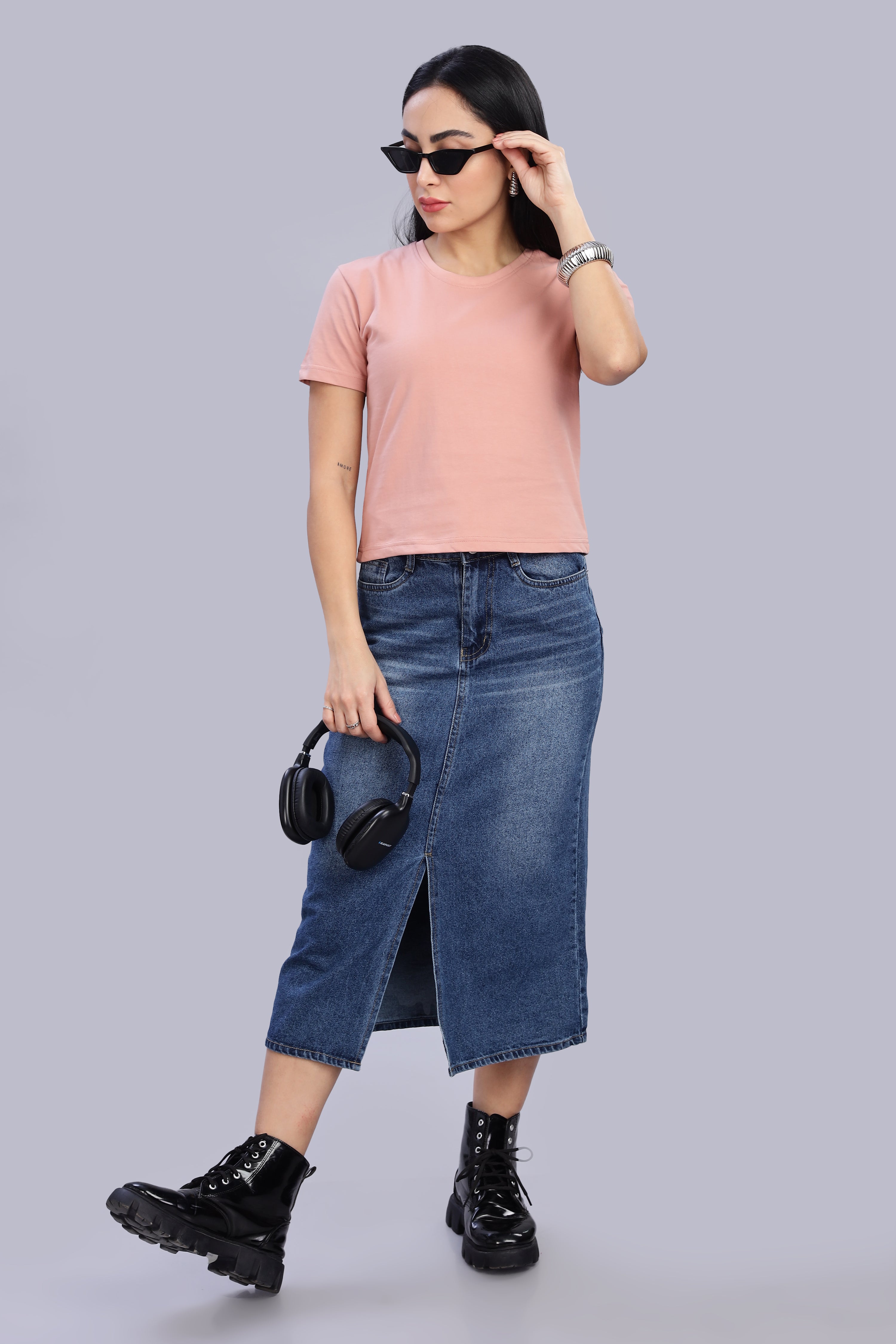 Peach Crop Top