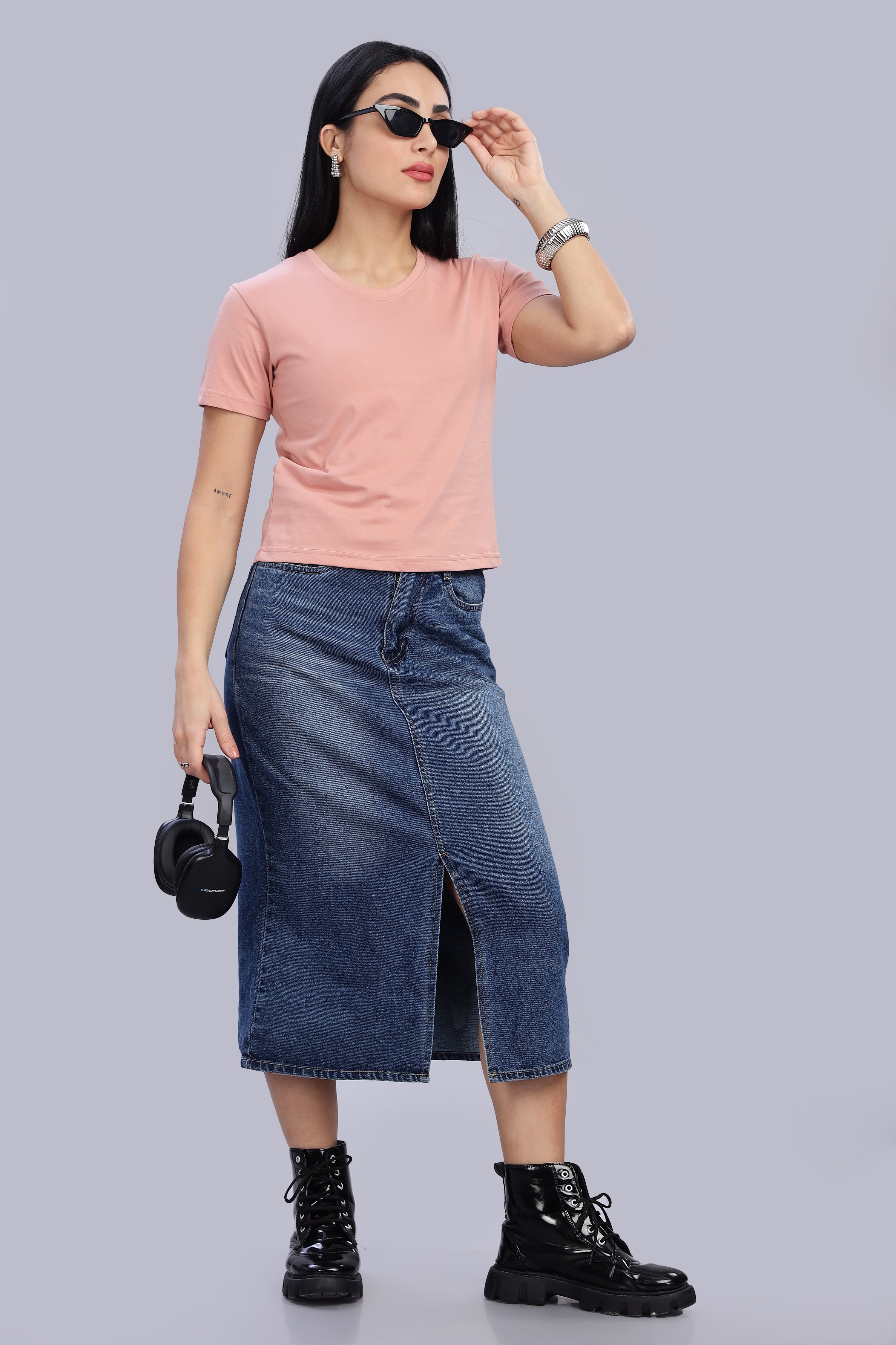 Peach Crop Top