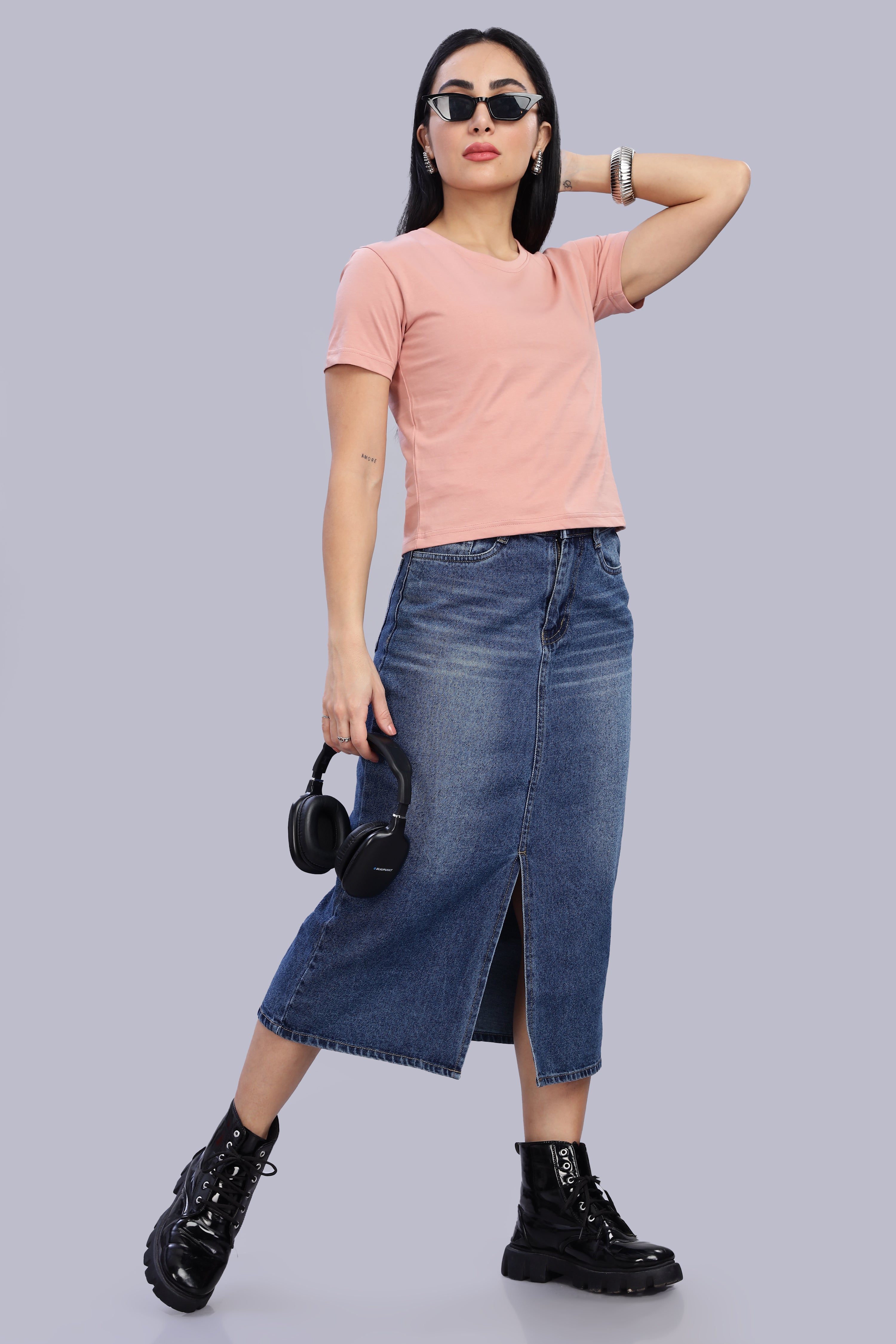 Peach Crop Top