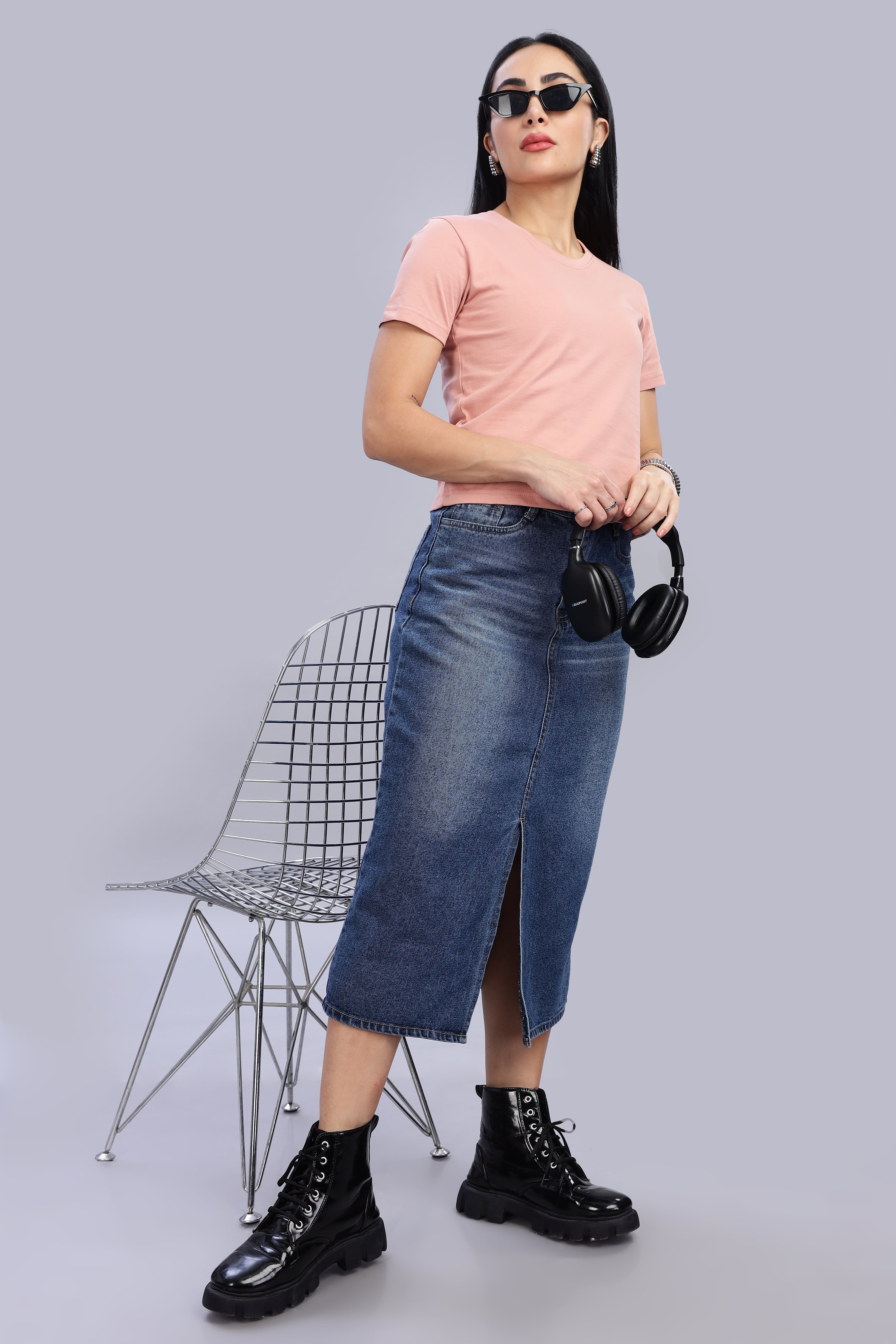 Peach Crop Top