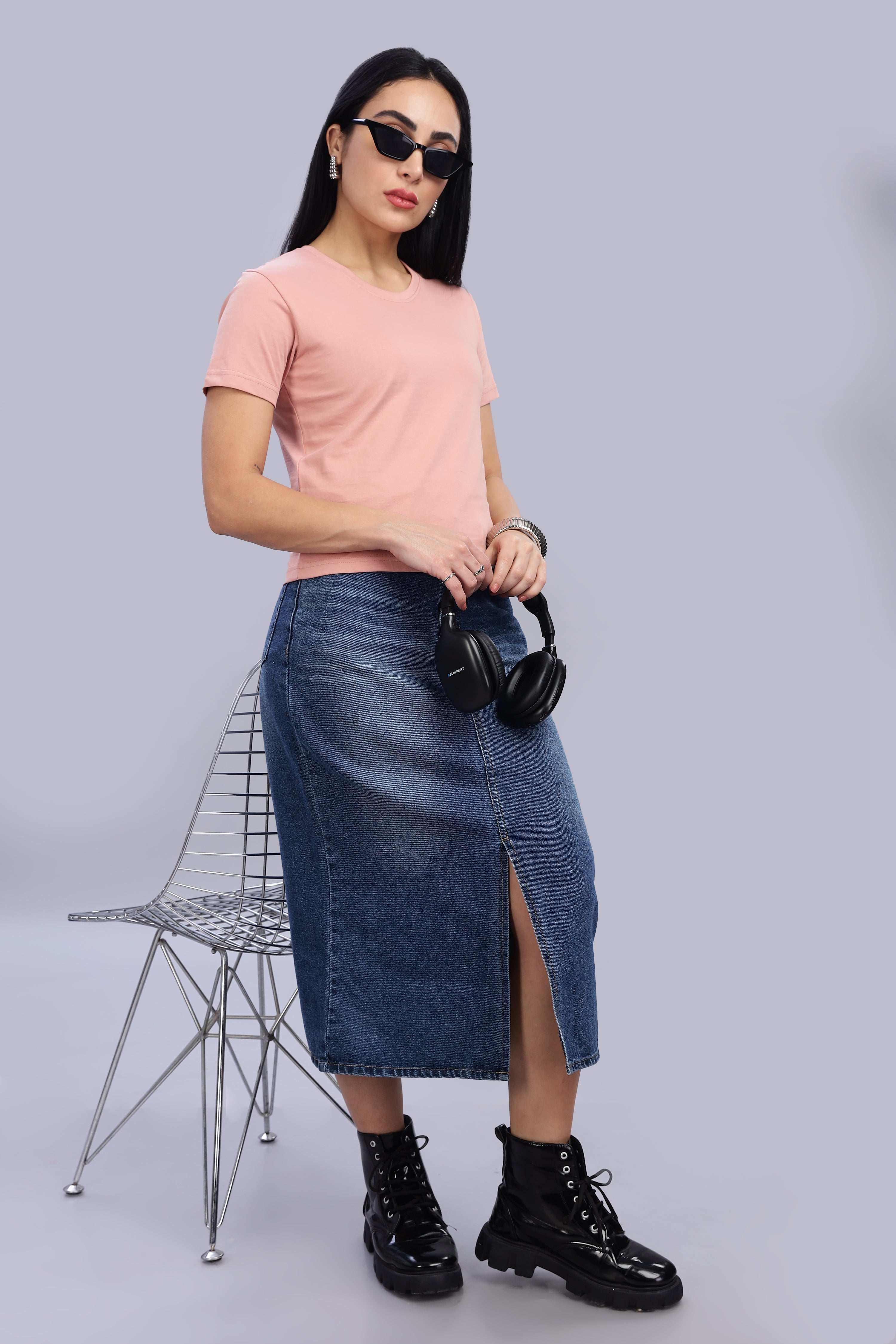 Peach Crop Top