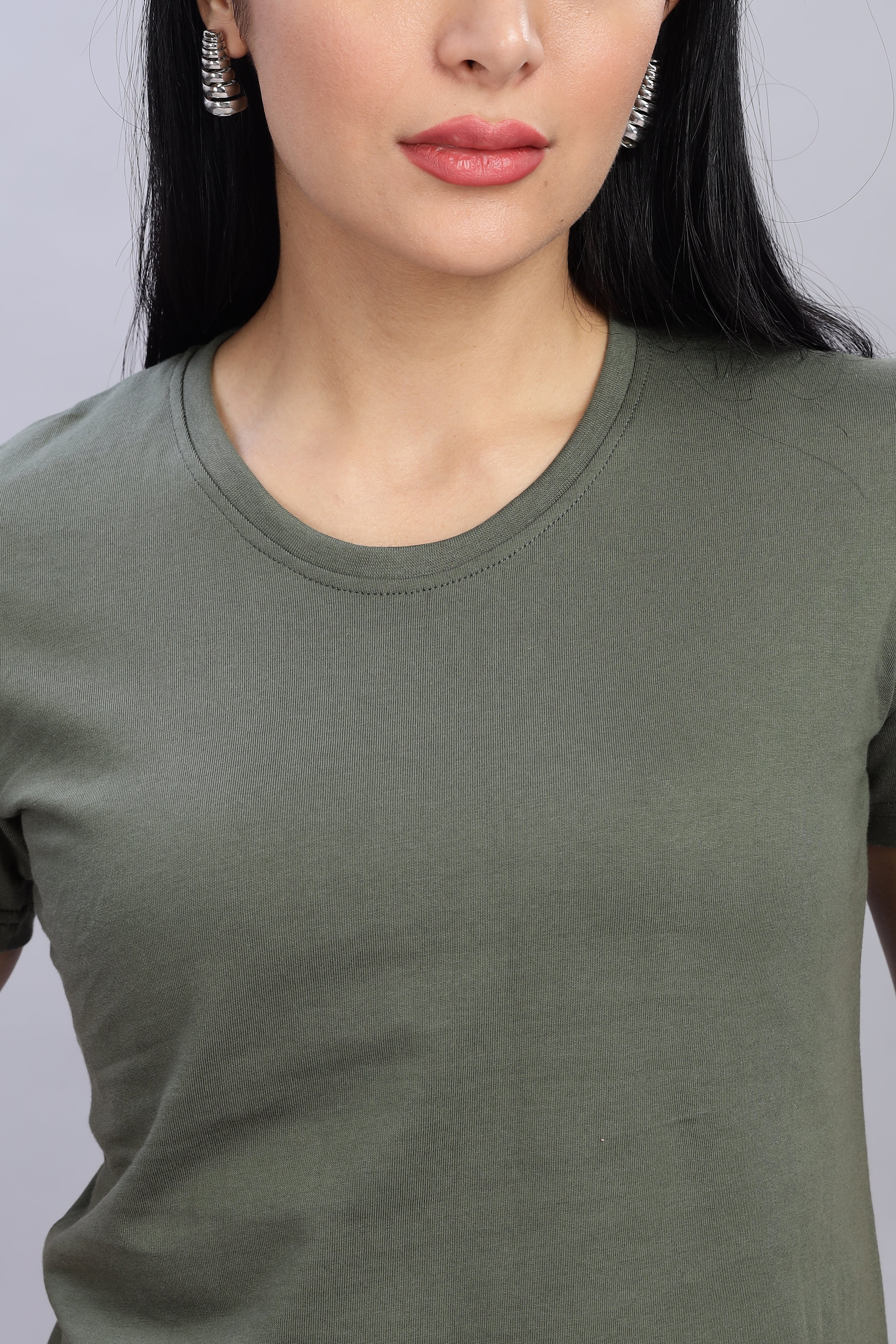 Olive Green Crop Top