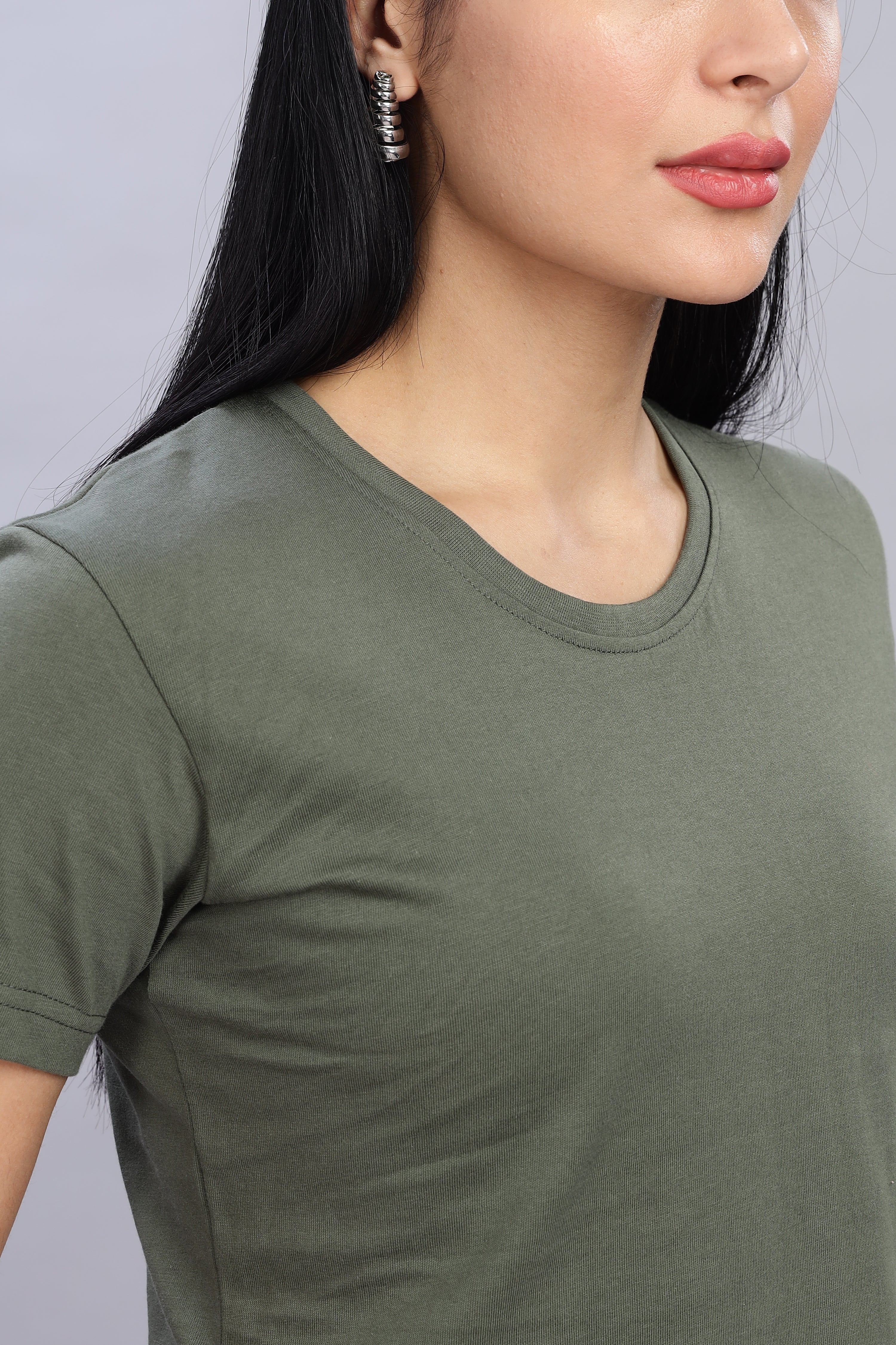 Olive Green Crop Top