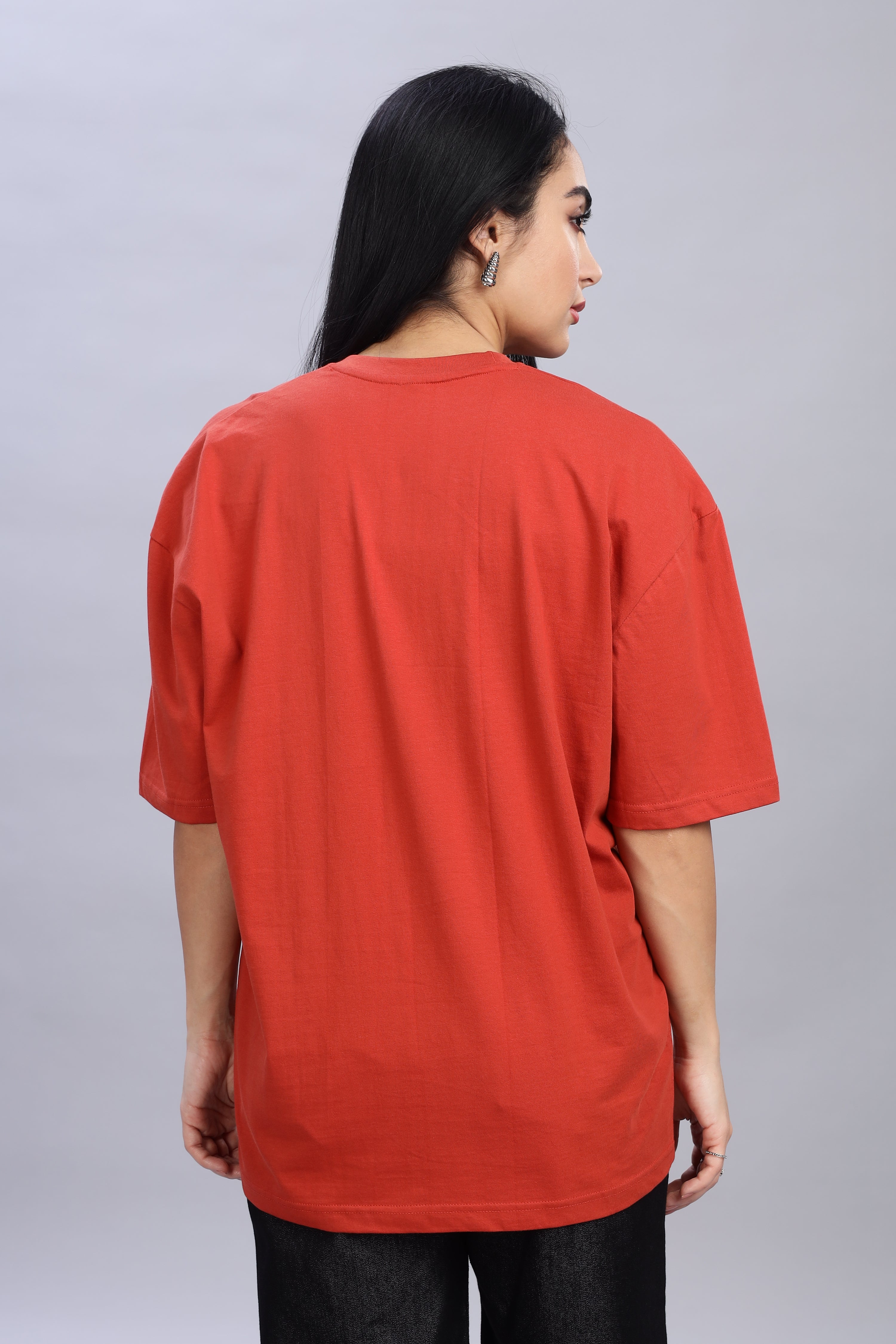 Rust Orange Oversized T-Shirt