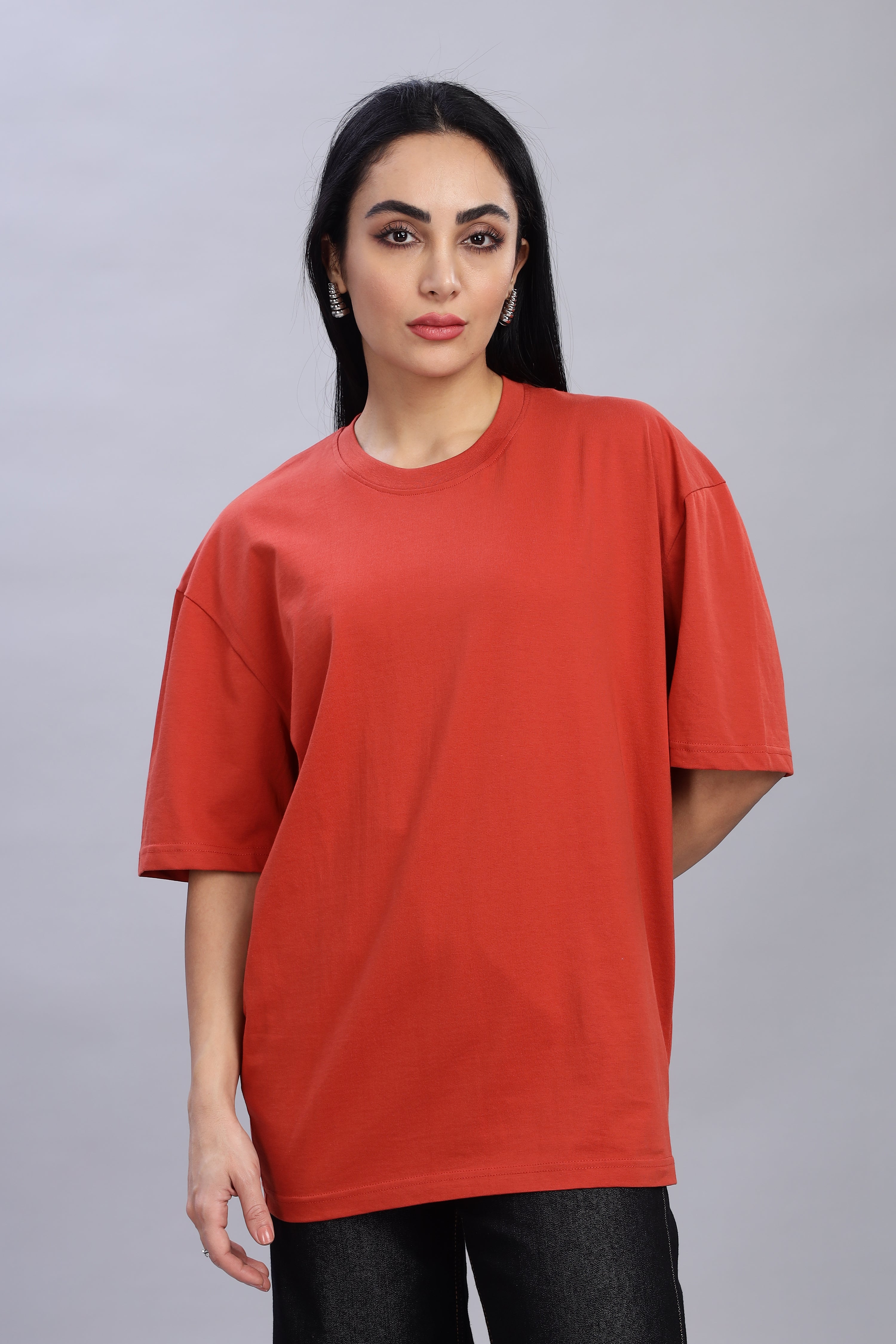 Rust Orange Oversized T-Shirt