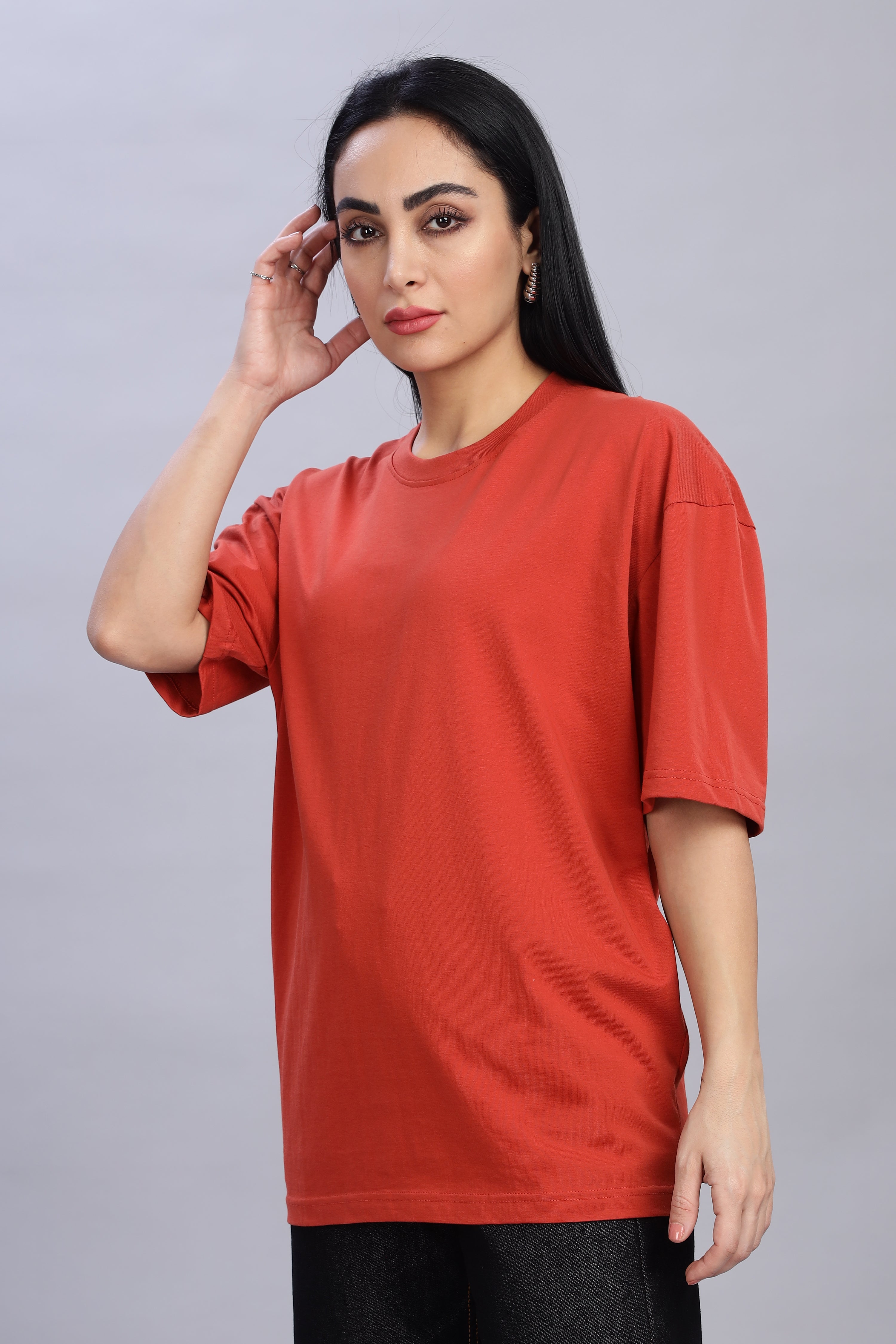Rust Orange Oversized T-Shirt