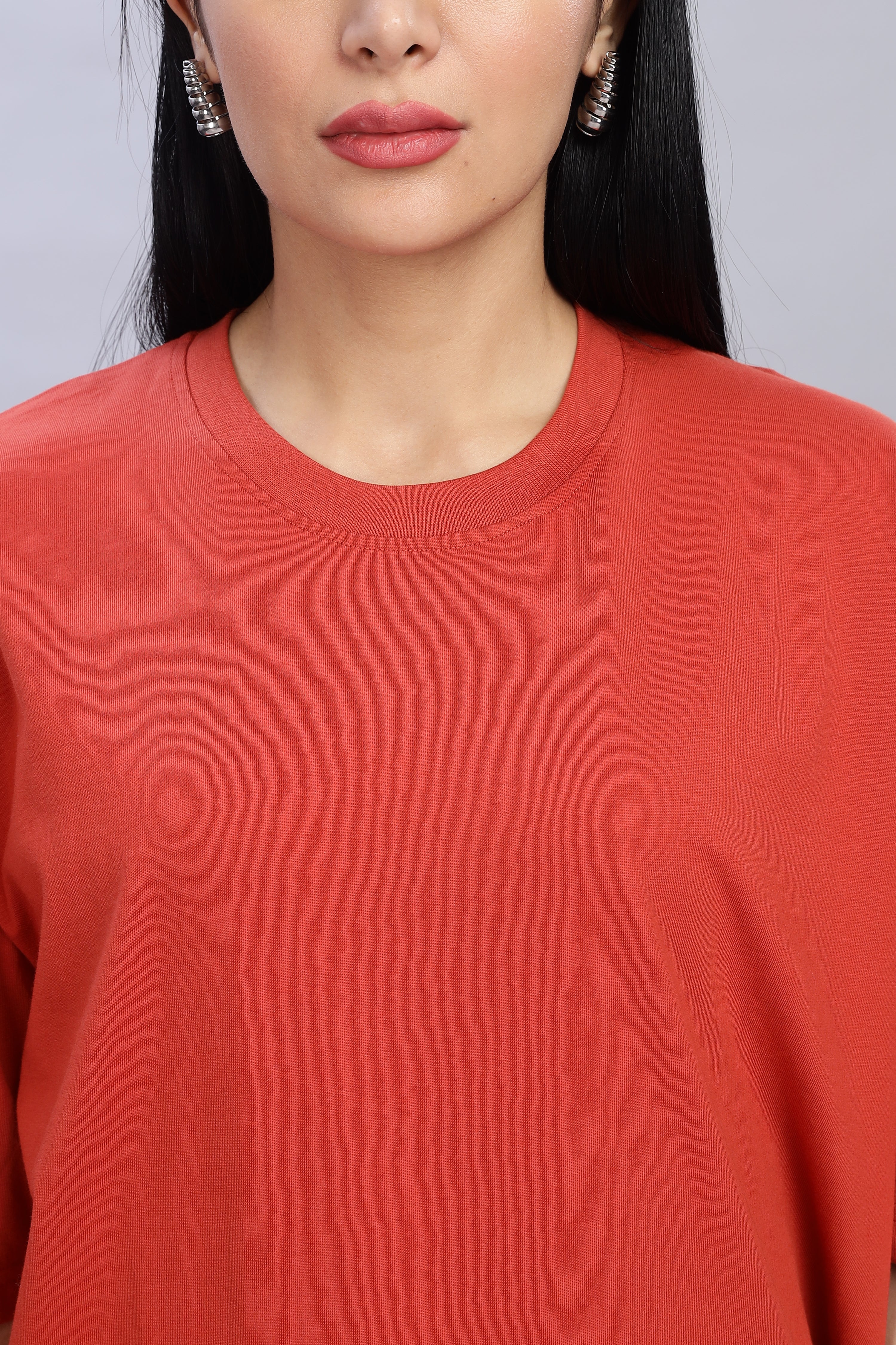 Rust Orange Oversized T-Shirt