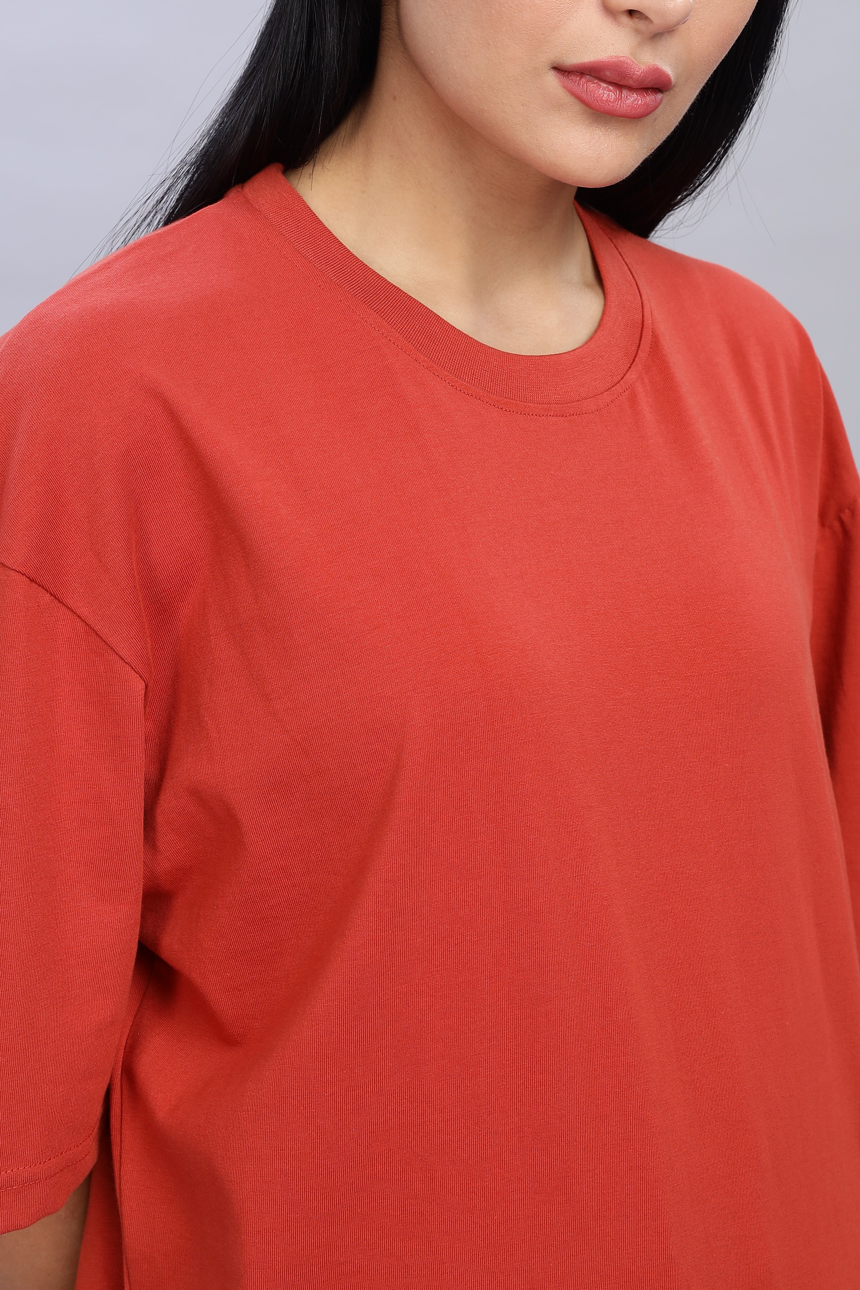 Rust Orange Oversized T-Shirt