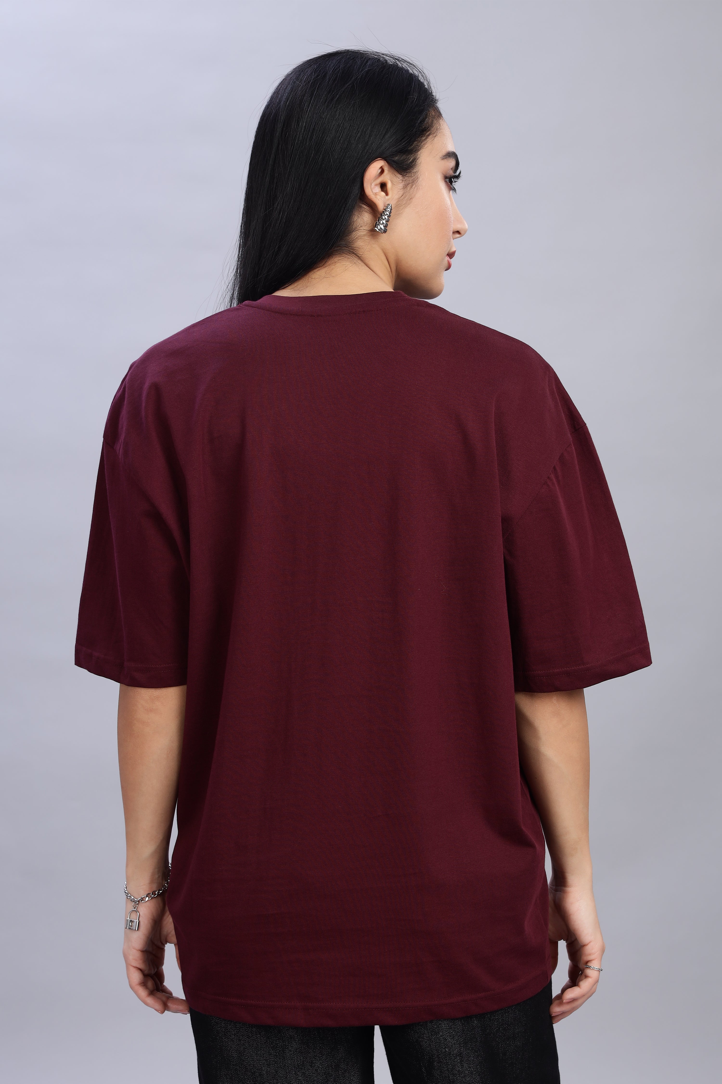 Burgundy Oversized T-Shirt