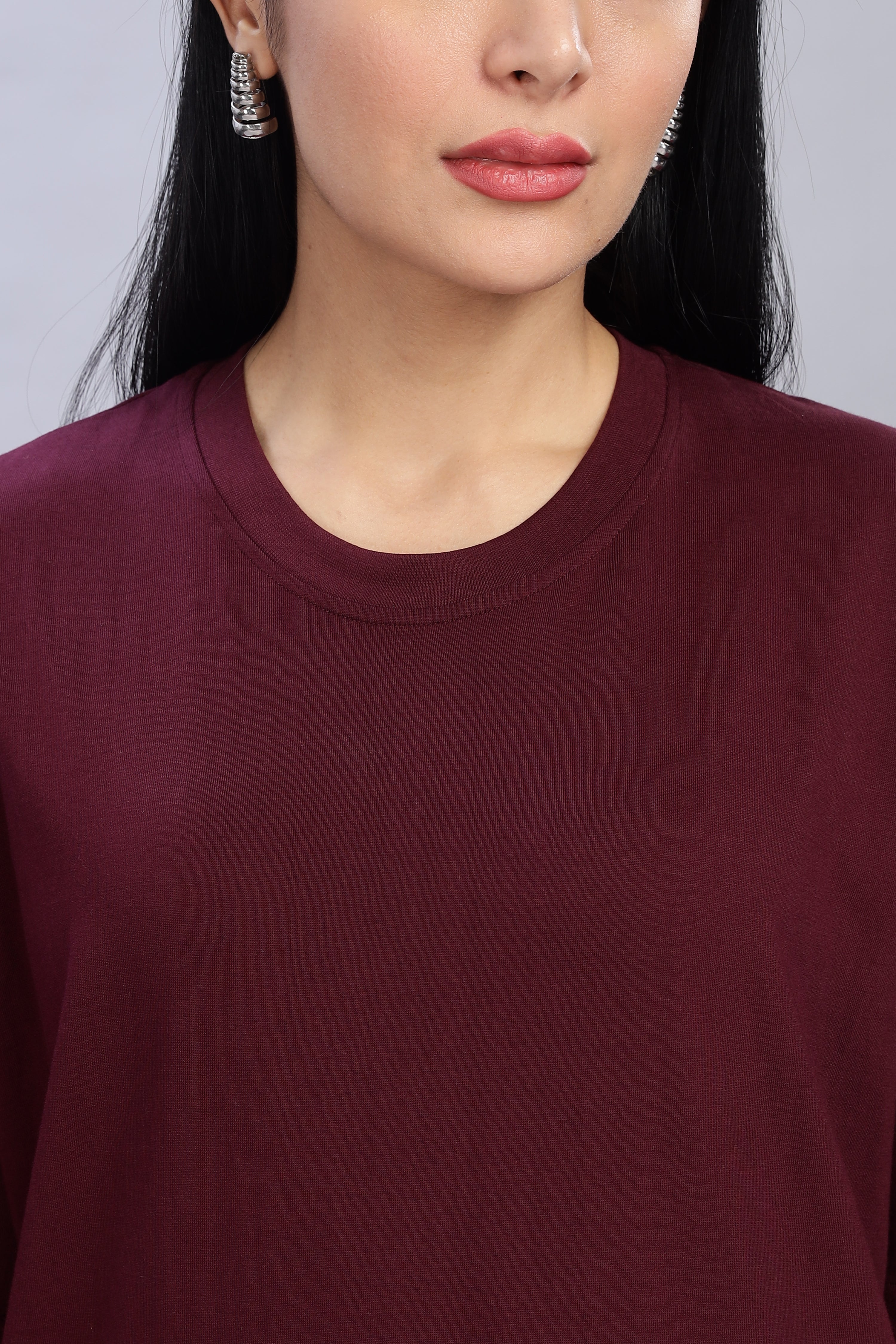 Burgundy Oversized T-Shirt