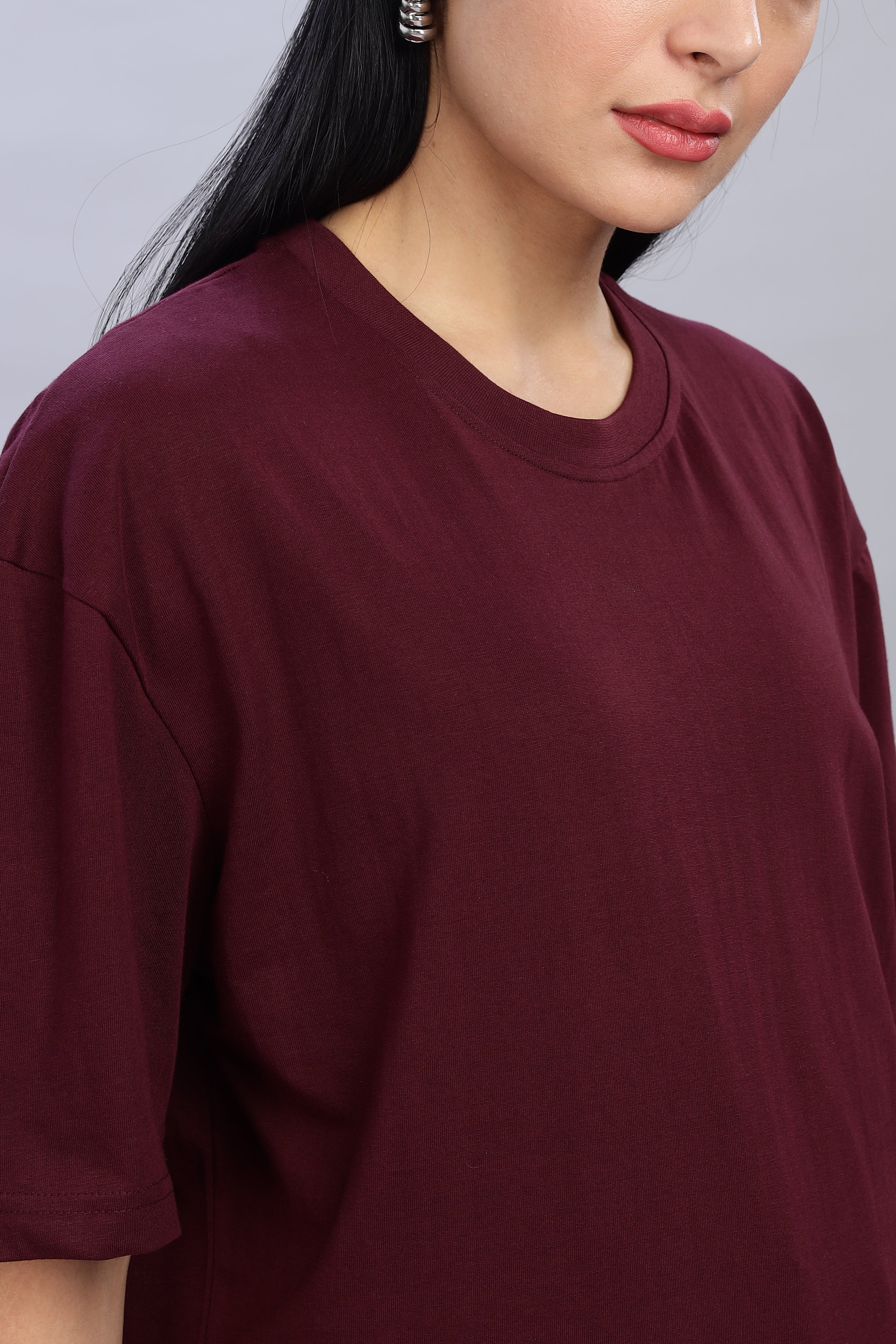 Burgundy Oversized T-Shirt