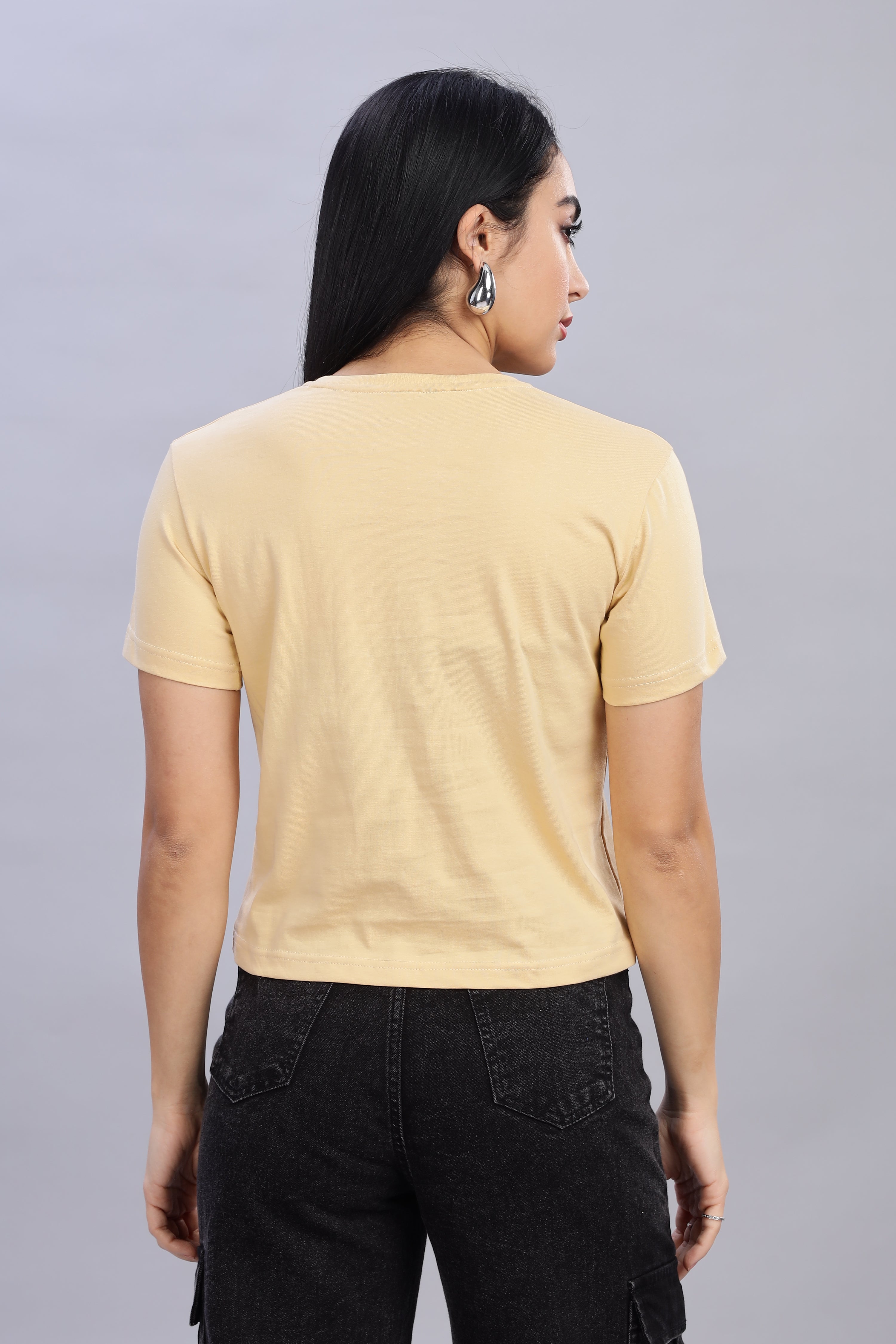 Cream Crop Top