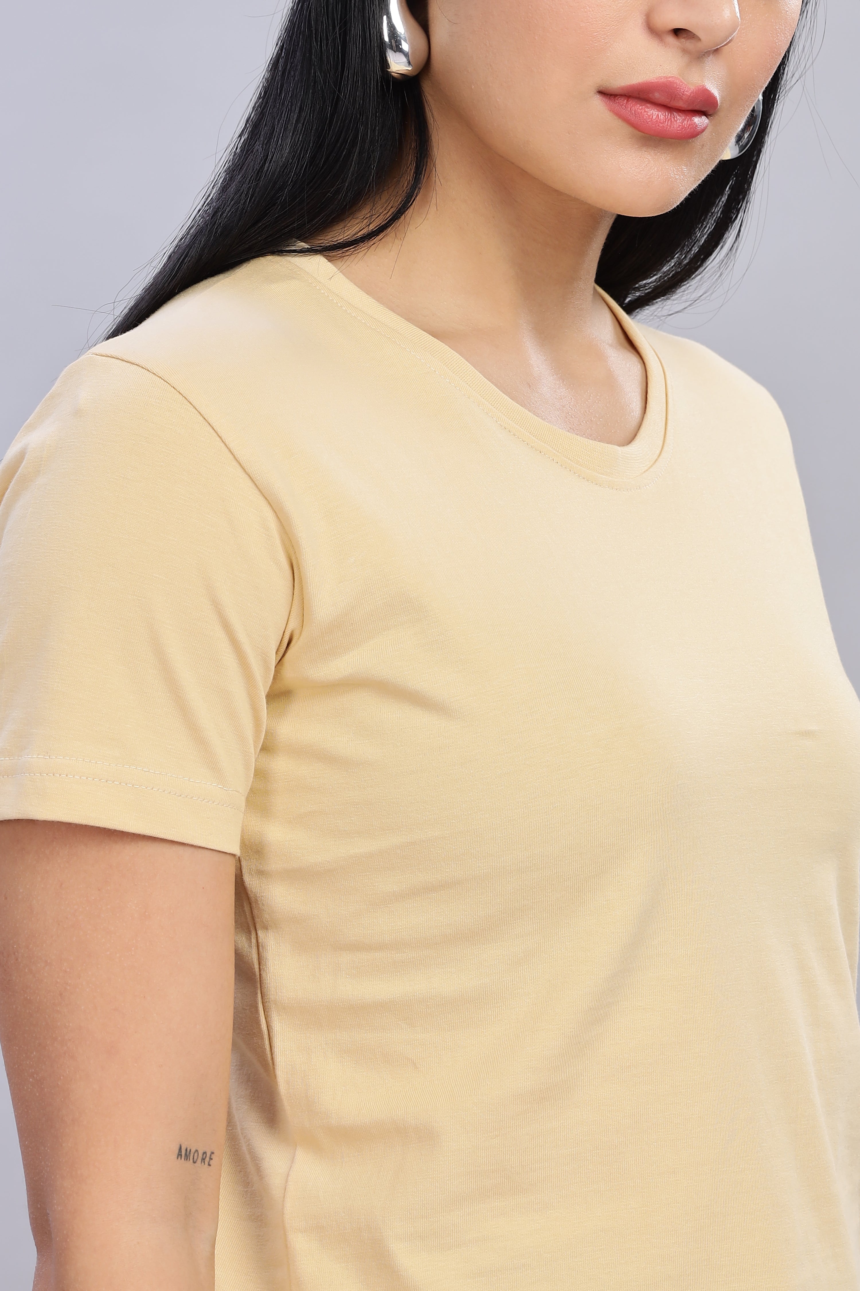 Cream Crop Top