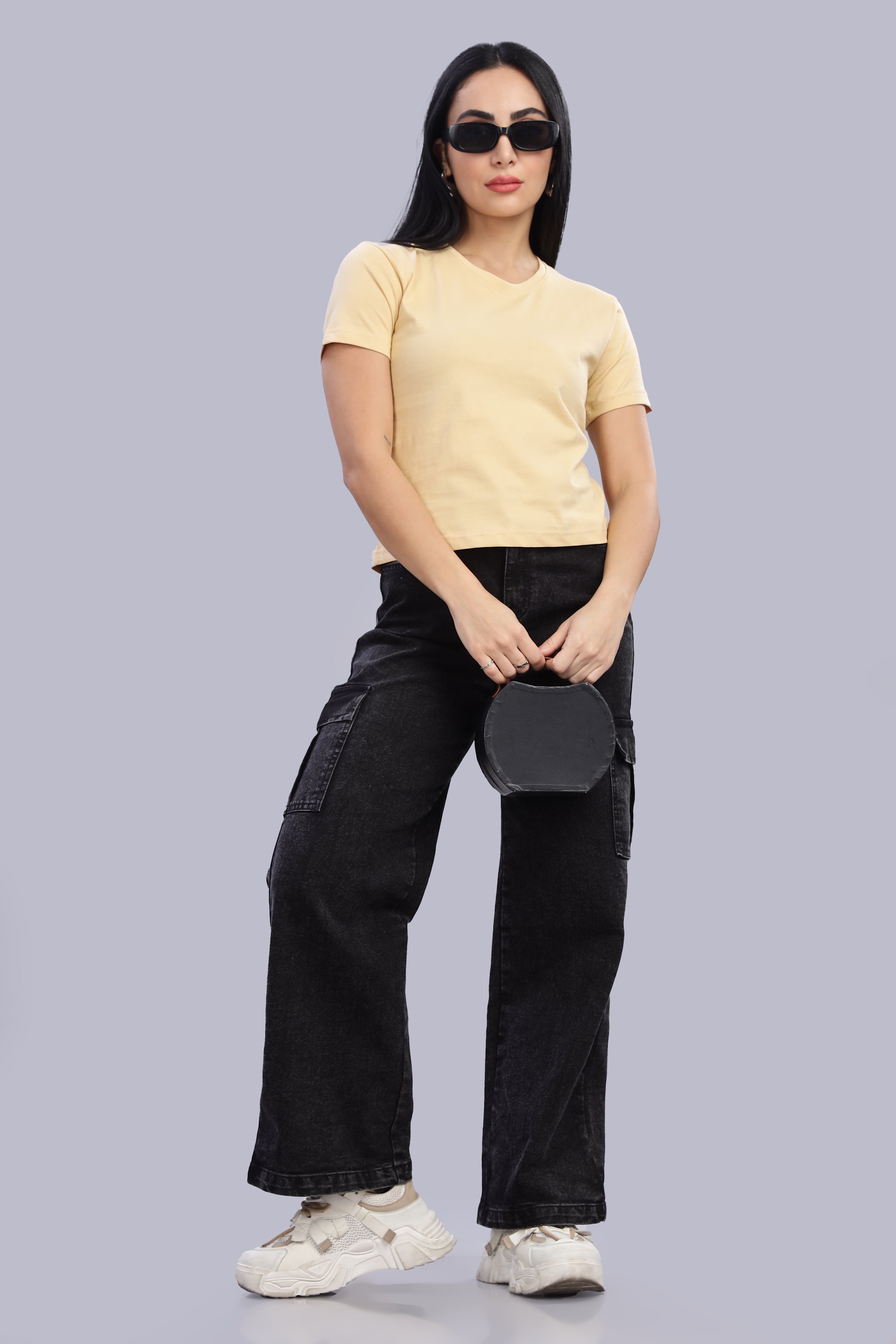 Cream Crop Top