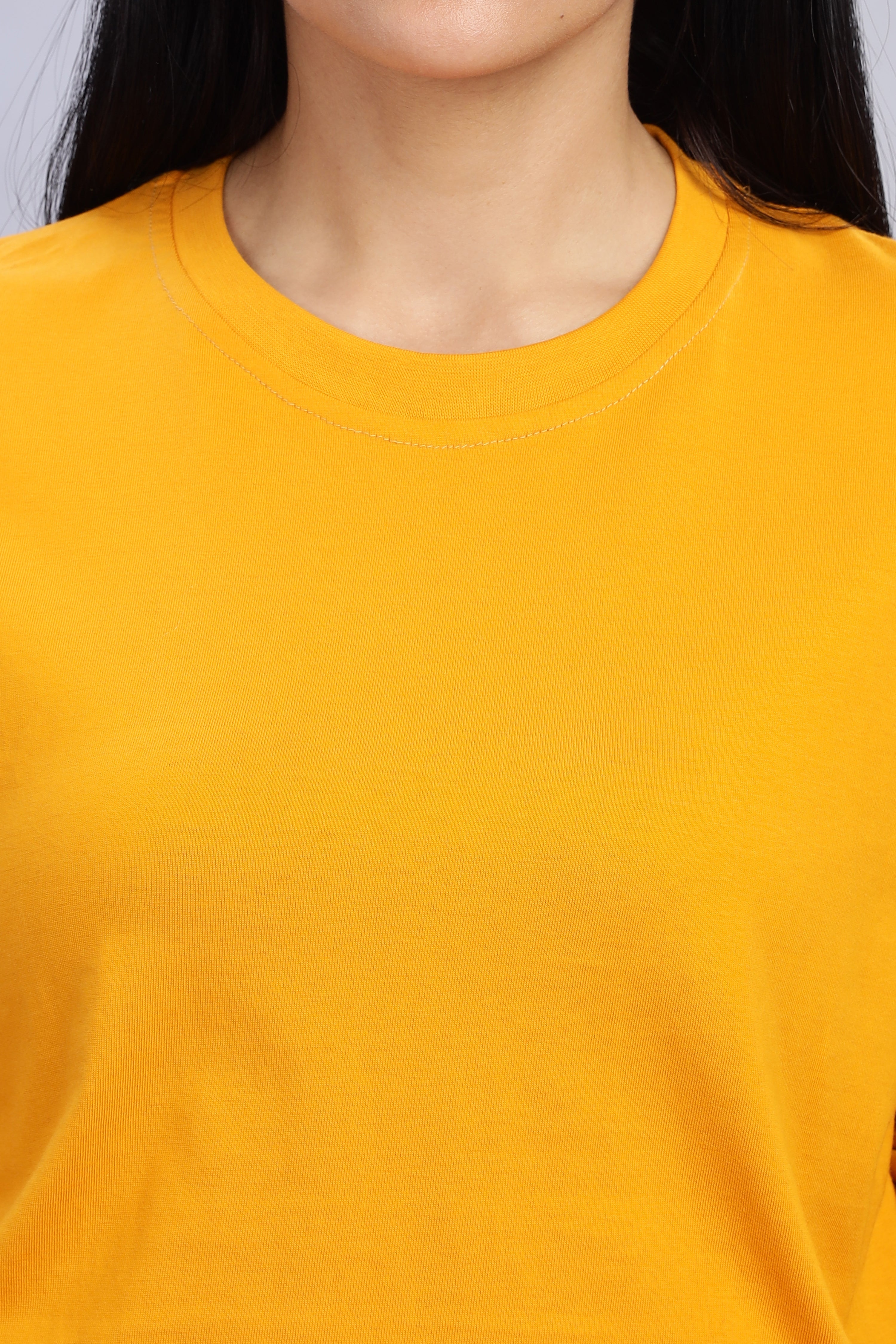 Yellow Long Sleeve Crew Neck T-Shirt
