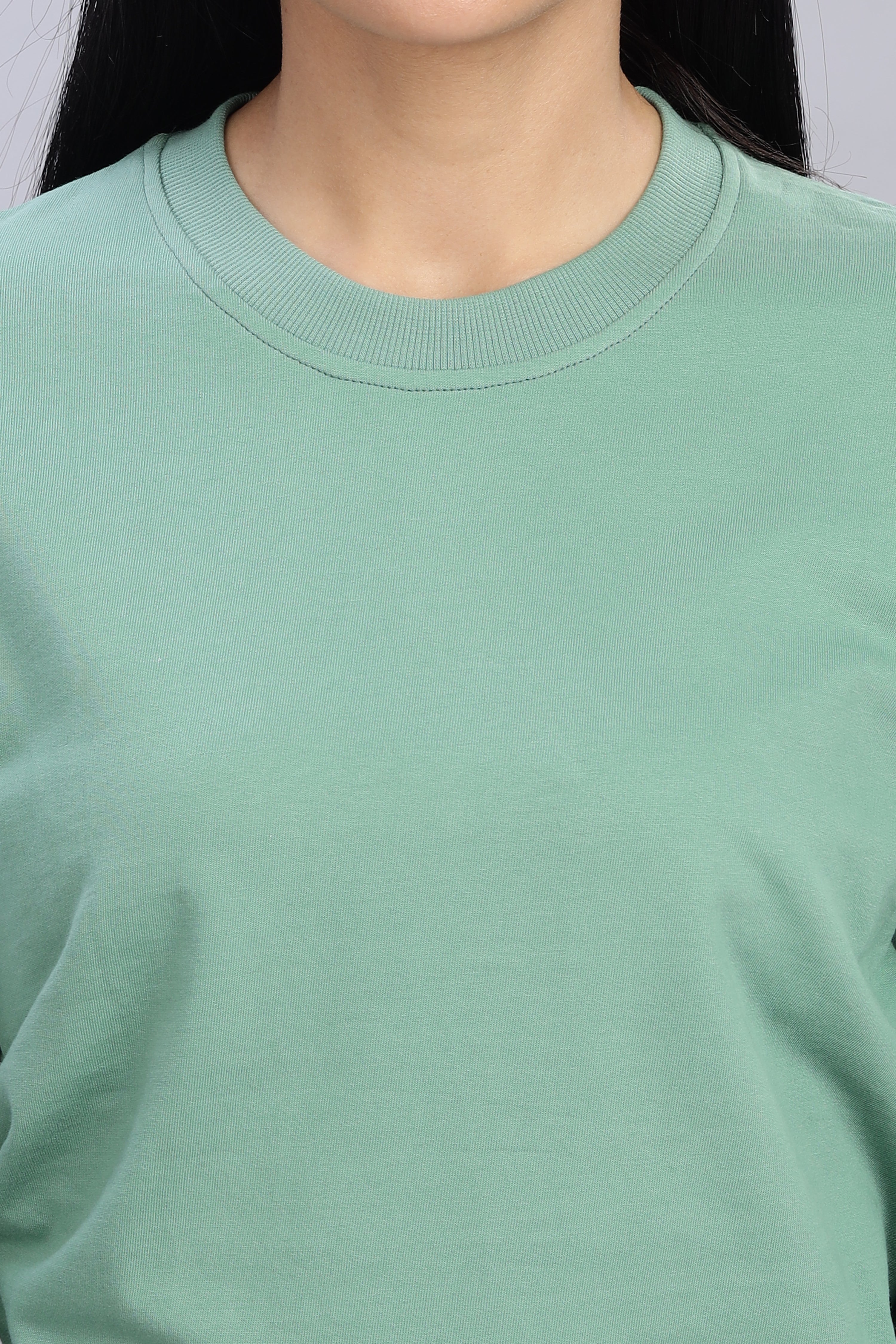 Pistachio Pure Cotton Women’s Sweatshirt