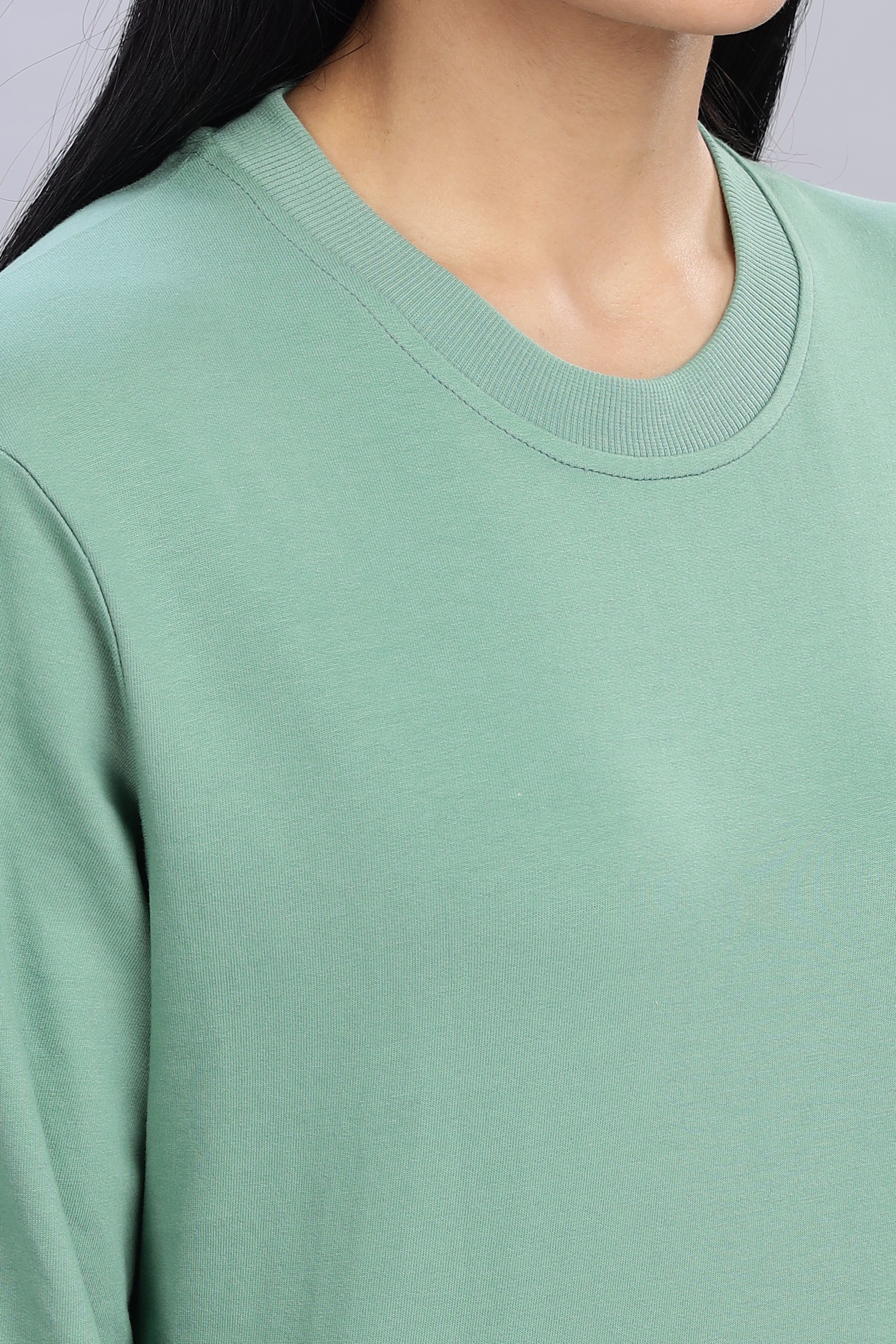 Pistachio Pure Cotton Women’s Sweatshirt
