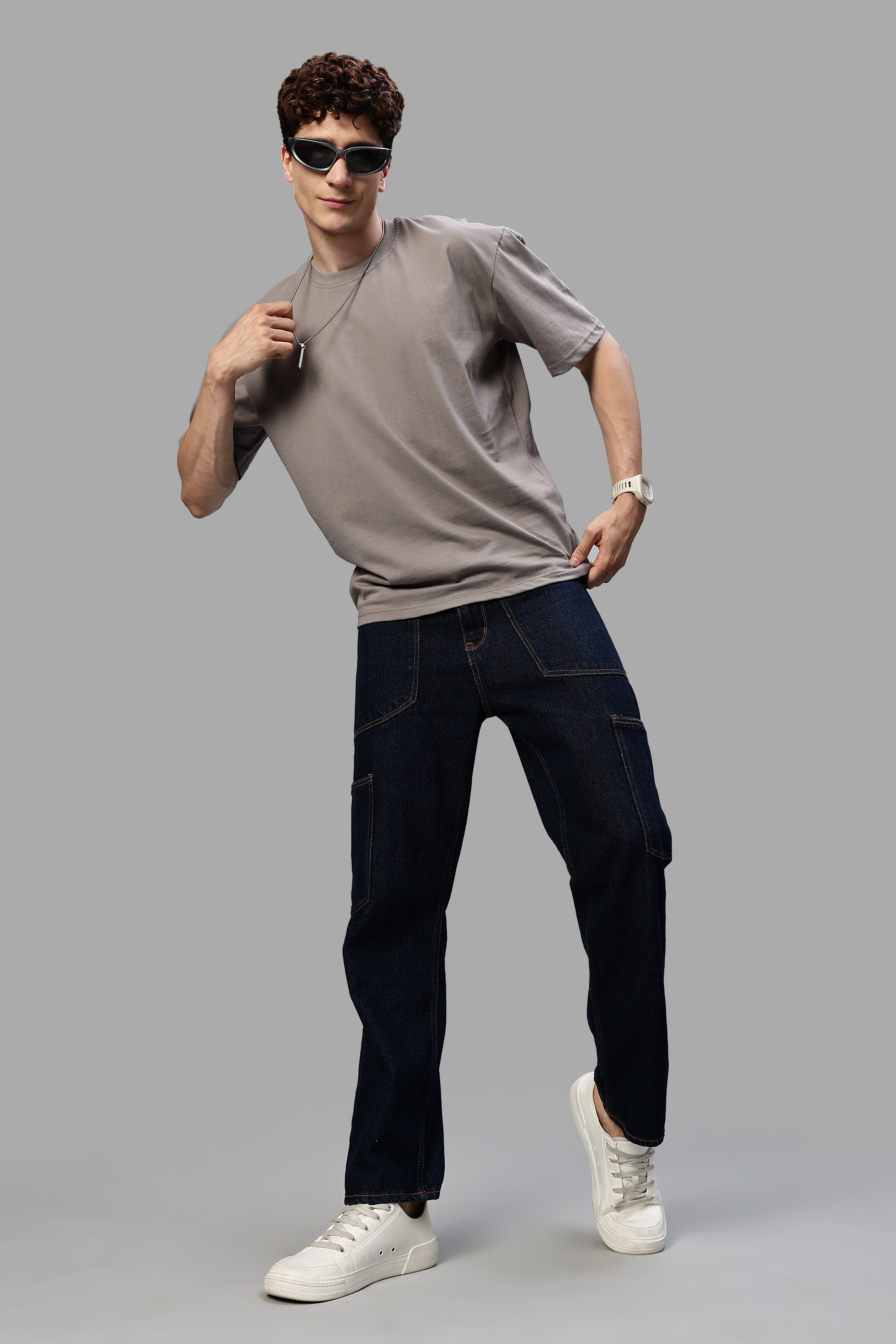 Ash Grey Pure Cotton Oversized T-Shirt – 220 GSM