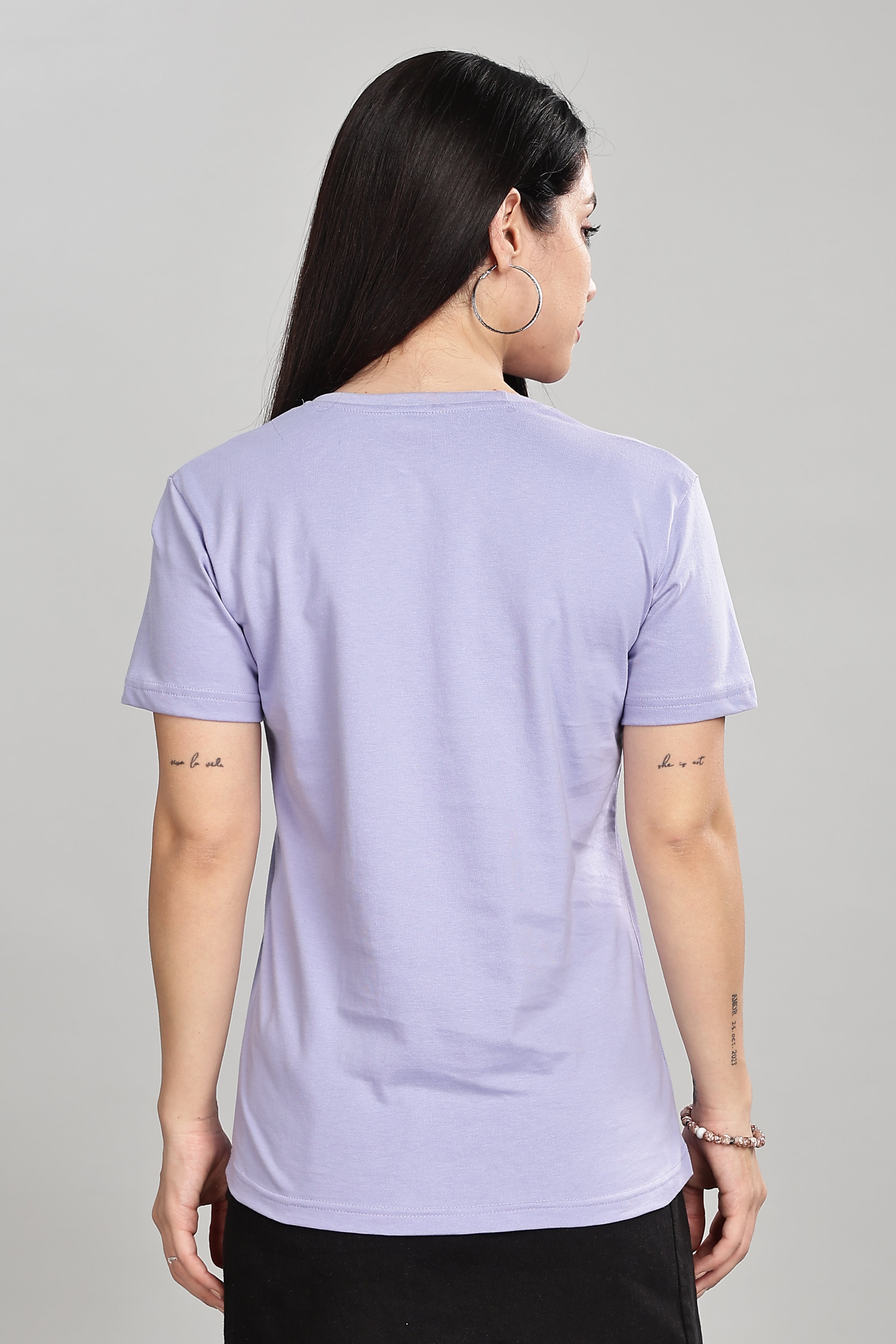 Sky Blue Cotton Half Sleeve T-Shirt
