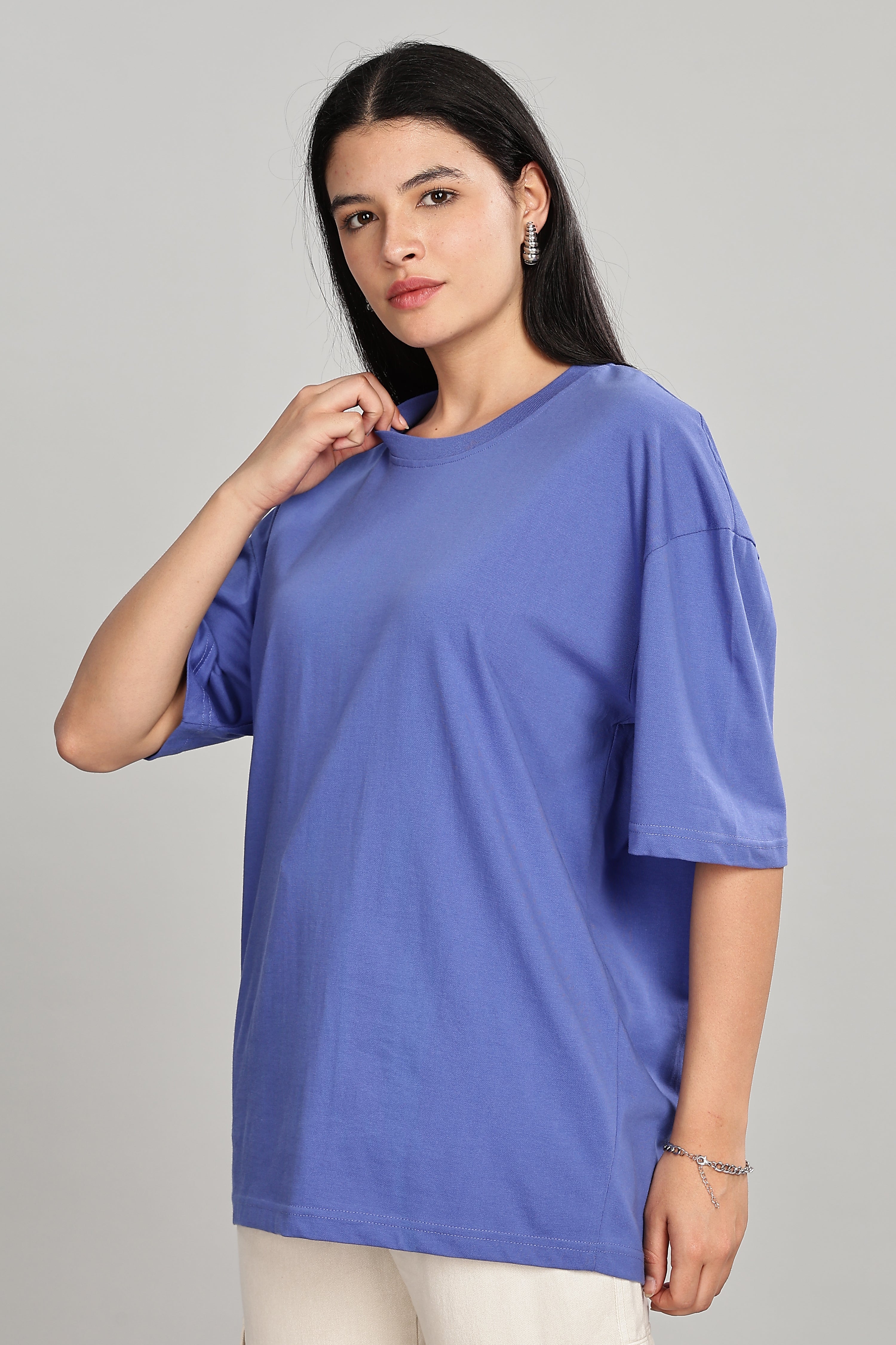 English Blue Oversized T-Shirt