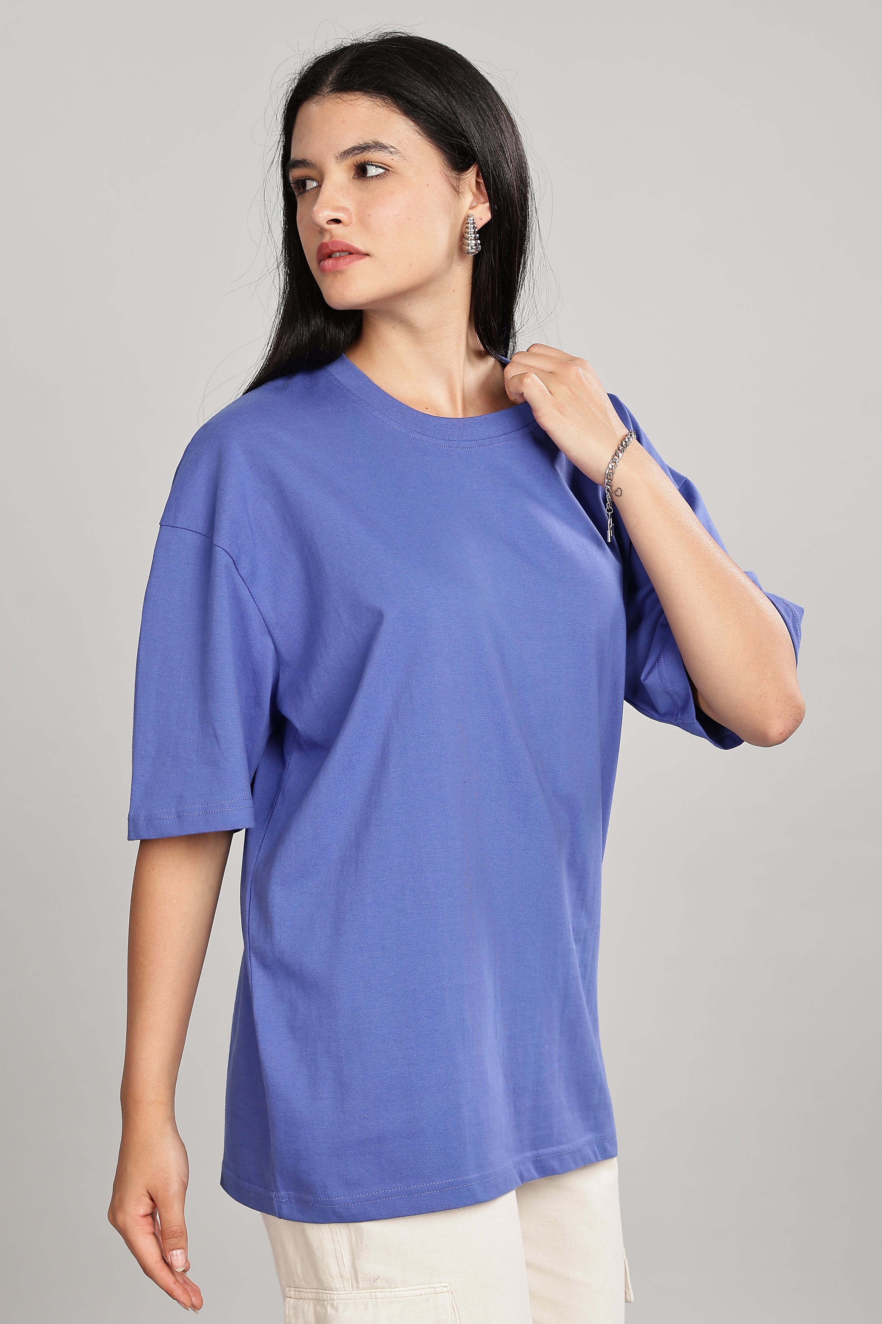 English Blue Oversized T-Shirt