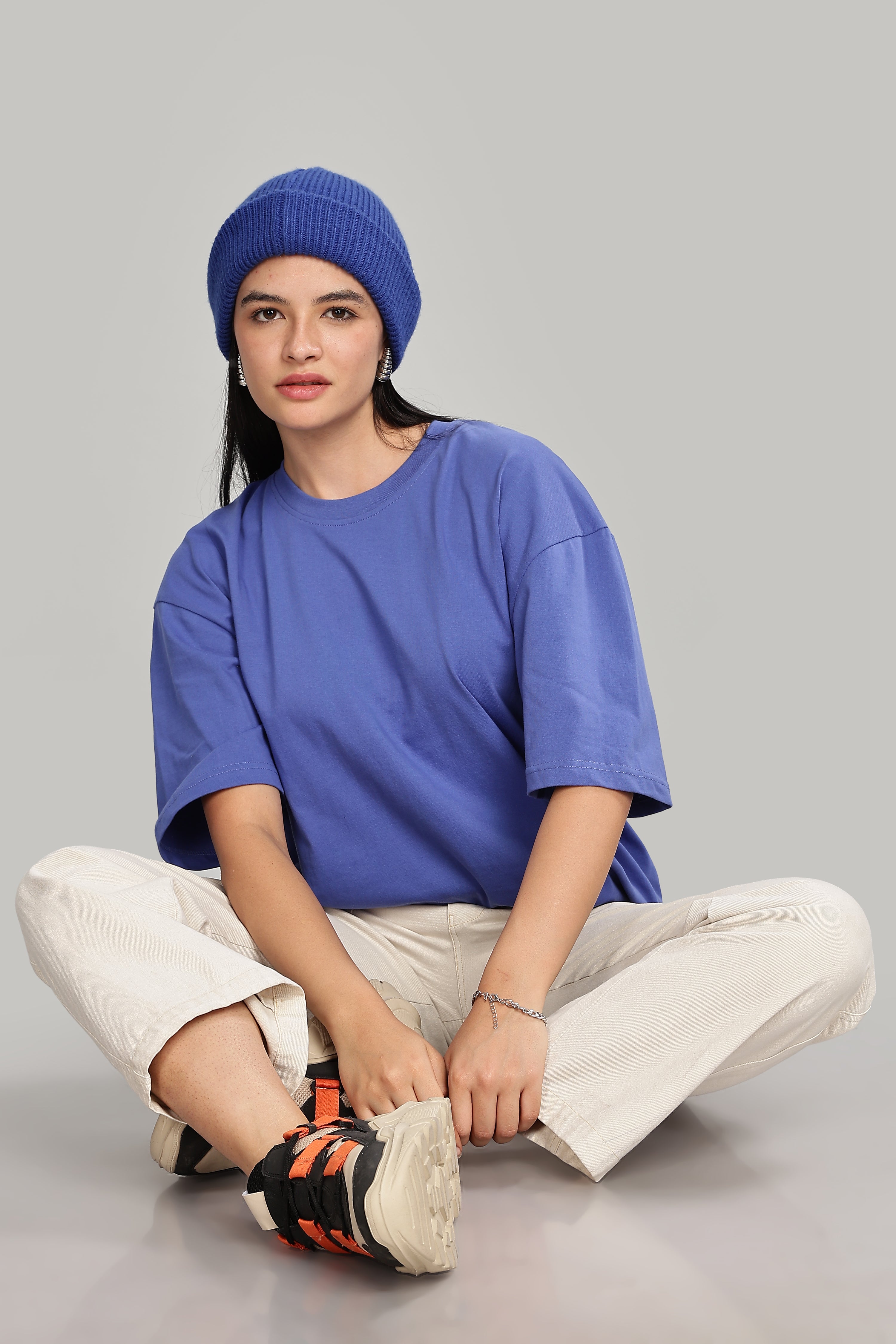 English Blue Oversized T-Shirt