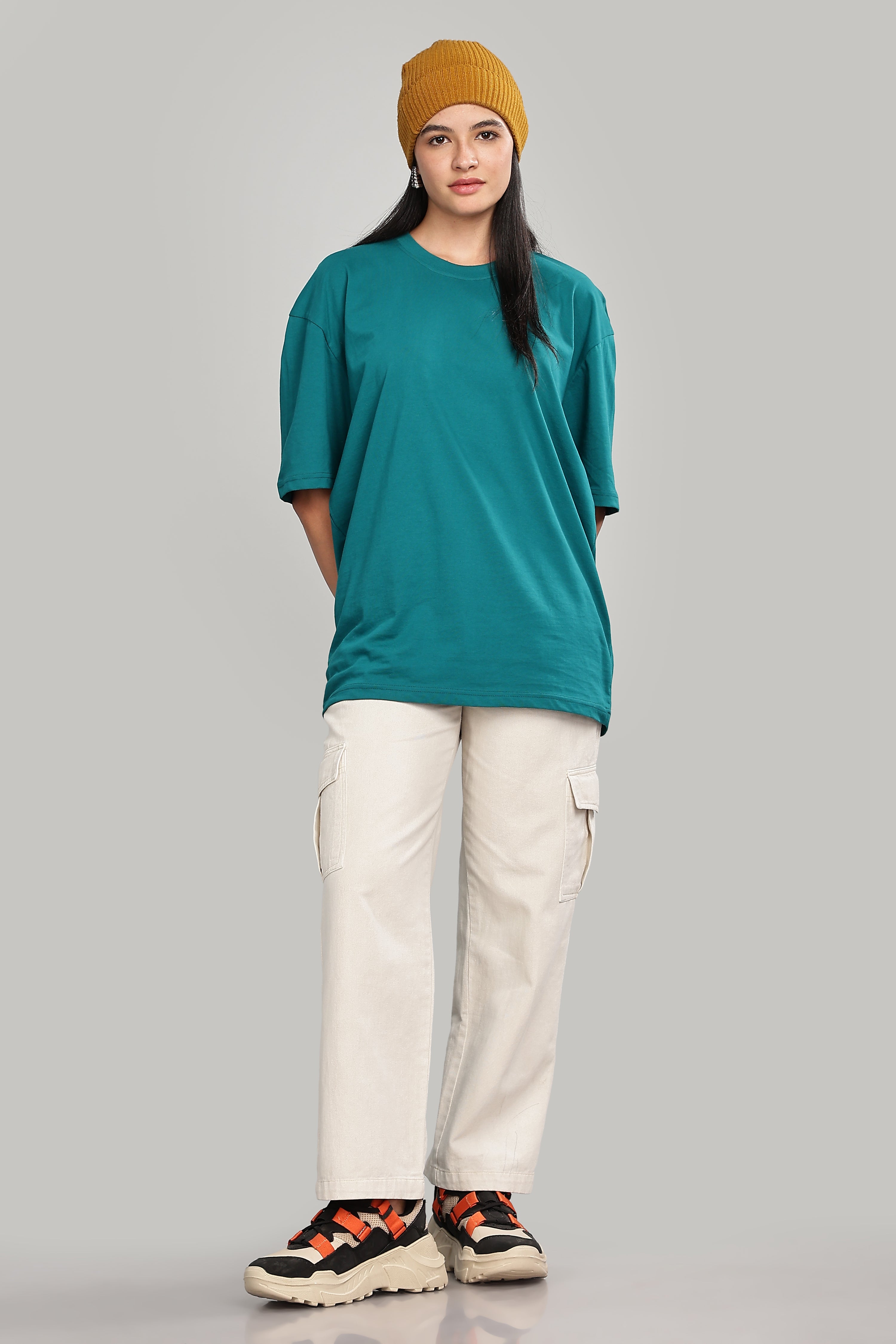 Peacock Blue Oversized T-Shirt