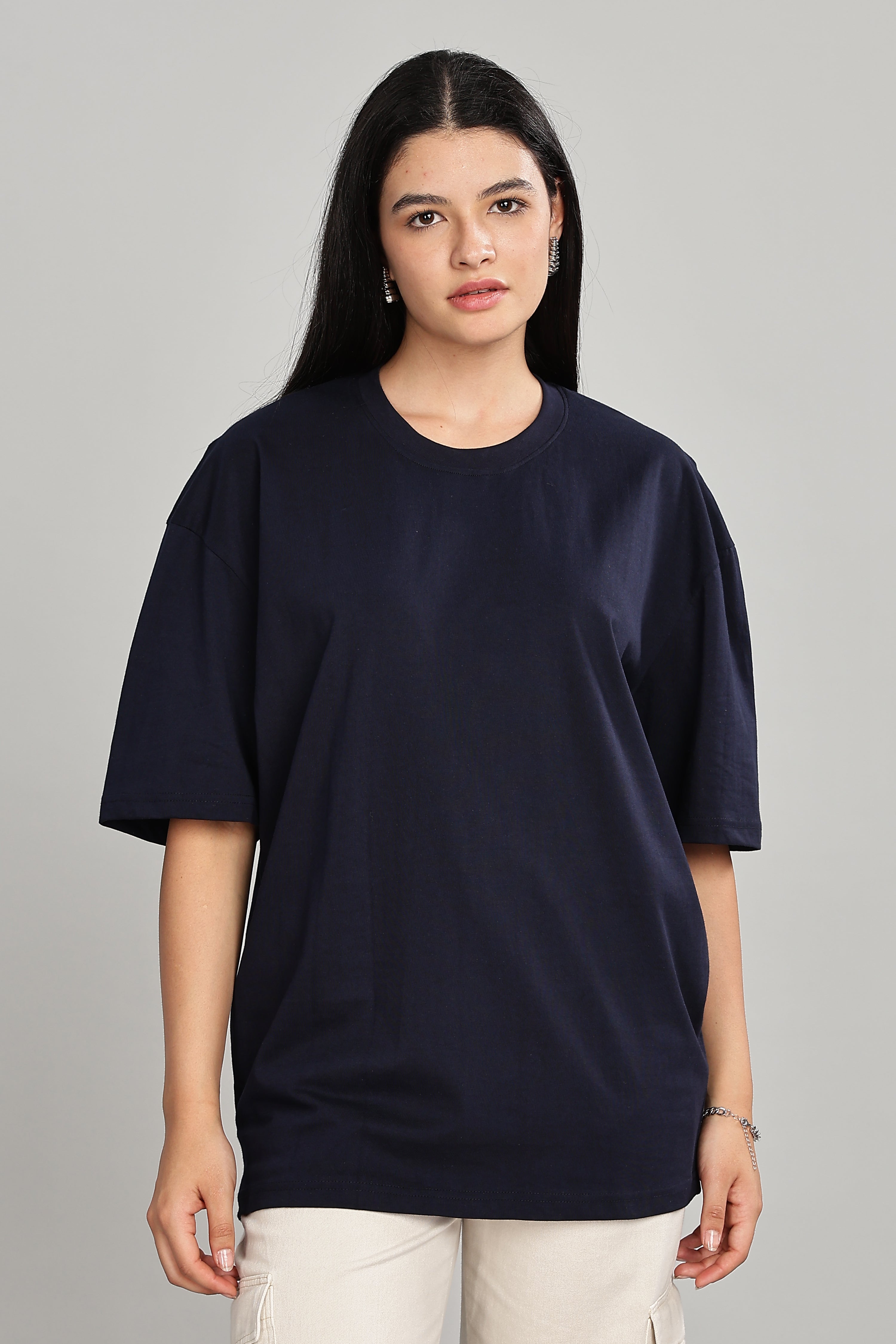 Navy Blue Oversized T-Shirt