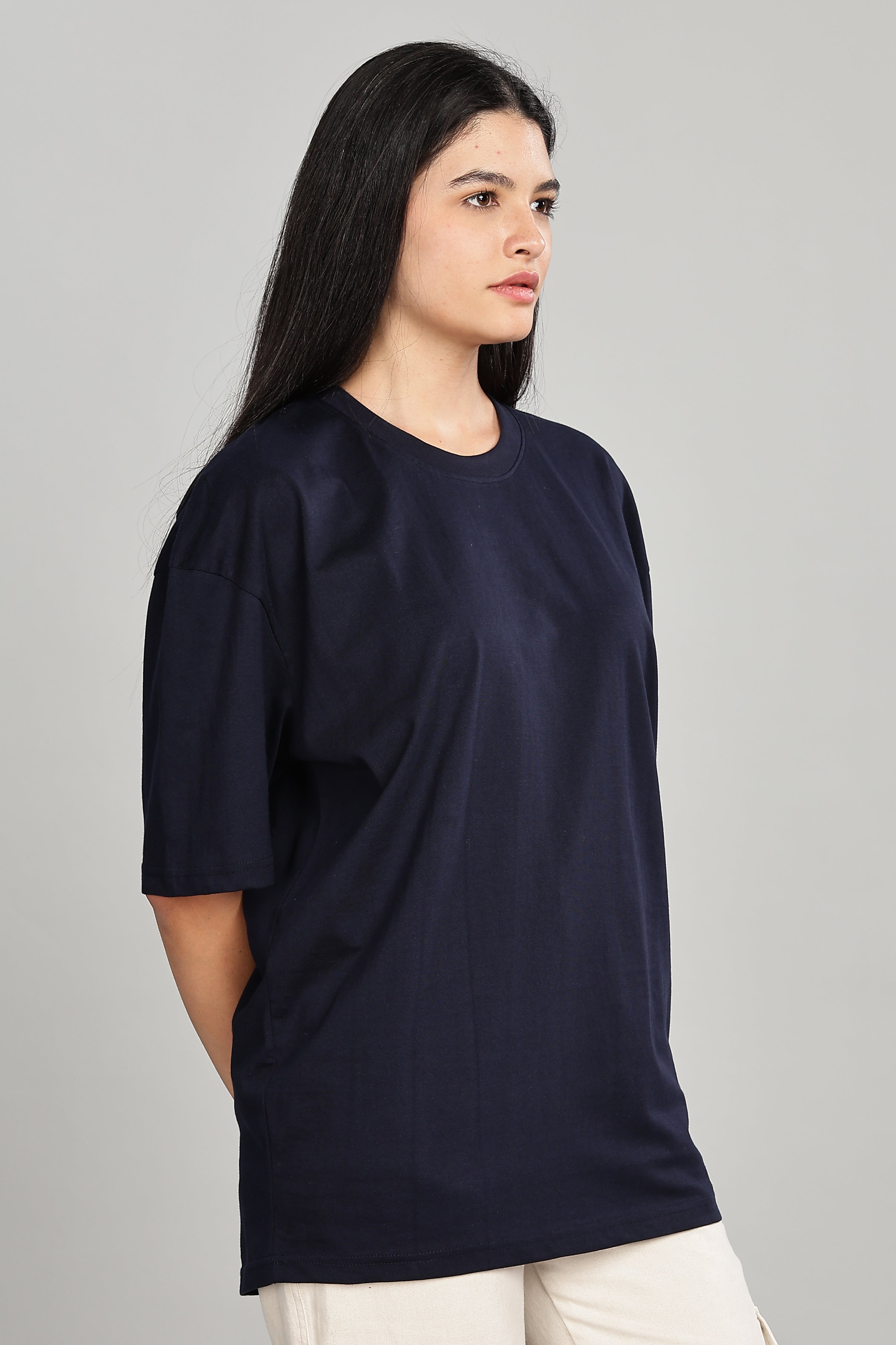 Navy Blue Oversized T-Shirt