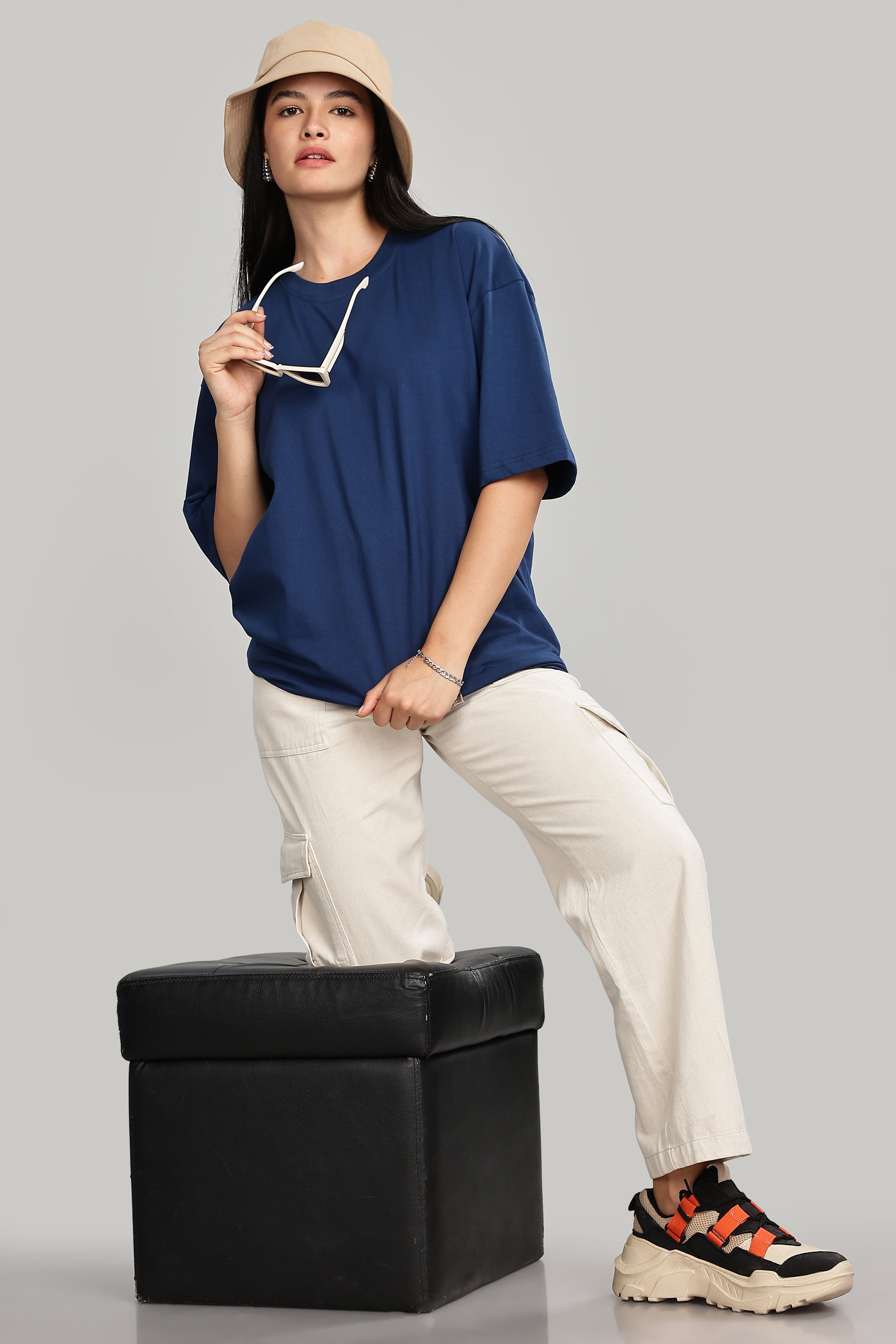 Teal Blue Oversized T-Shirt