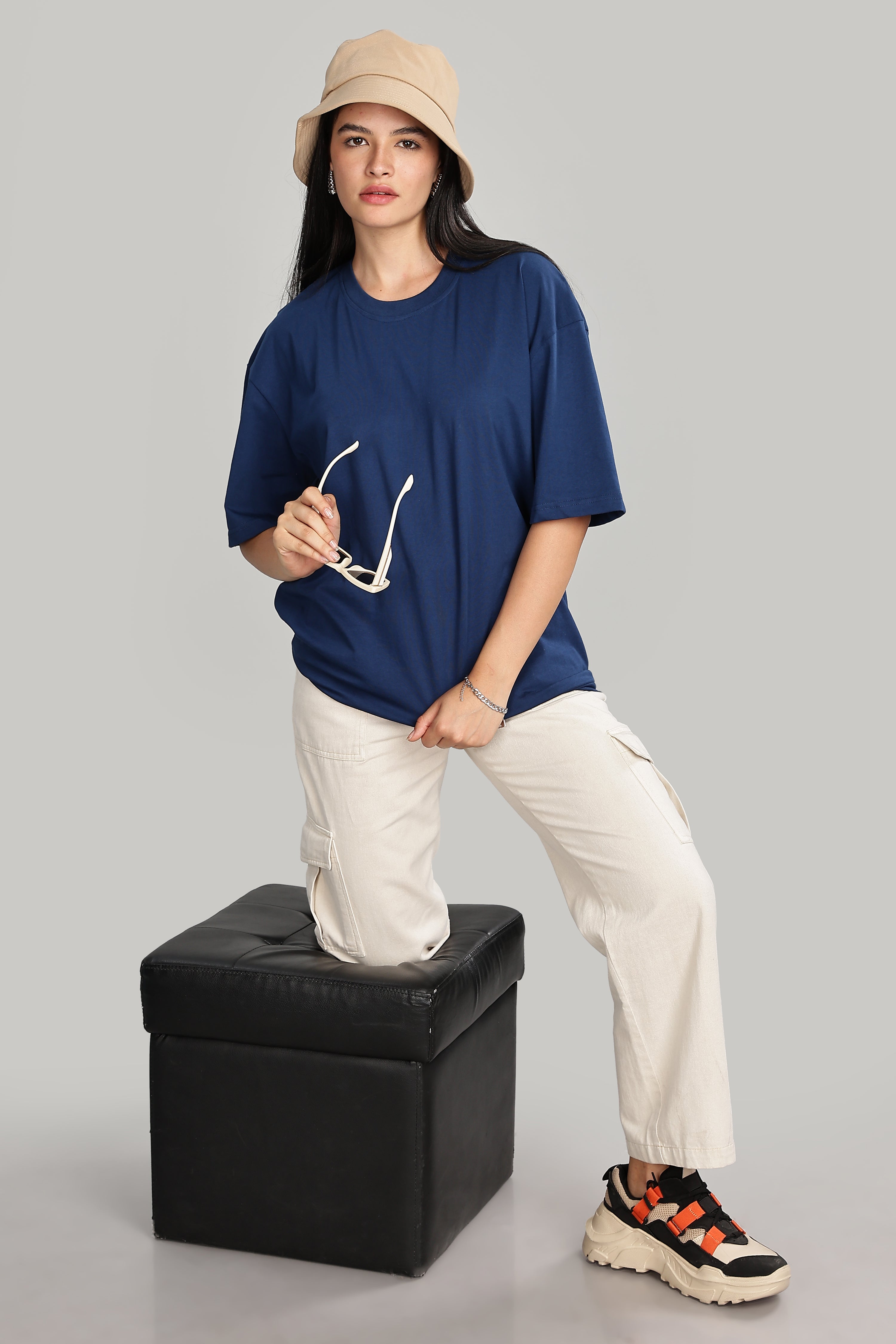 Teal Blue Oversized T-Shirt