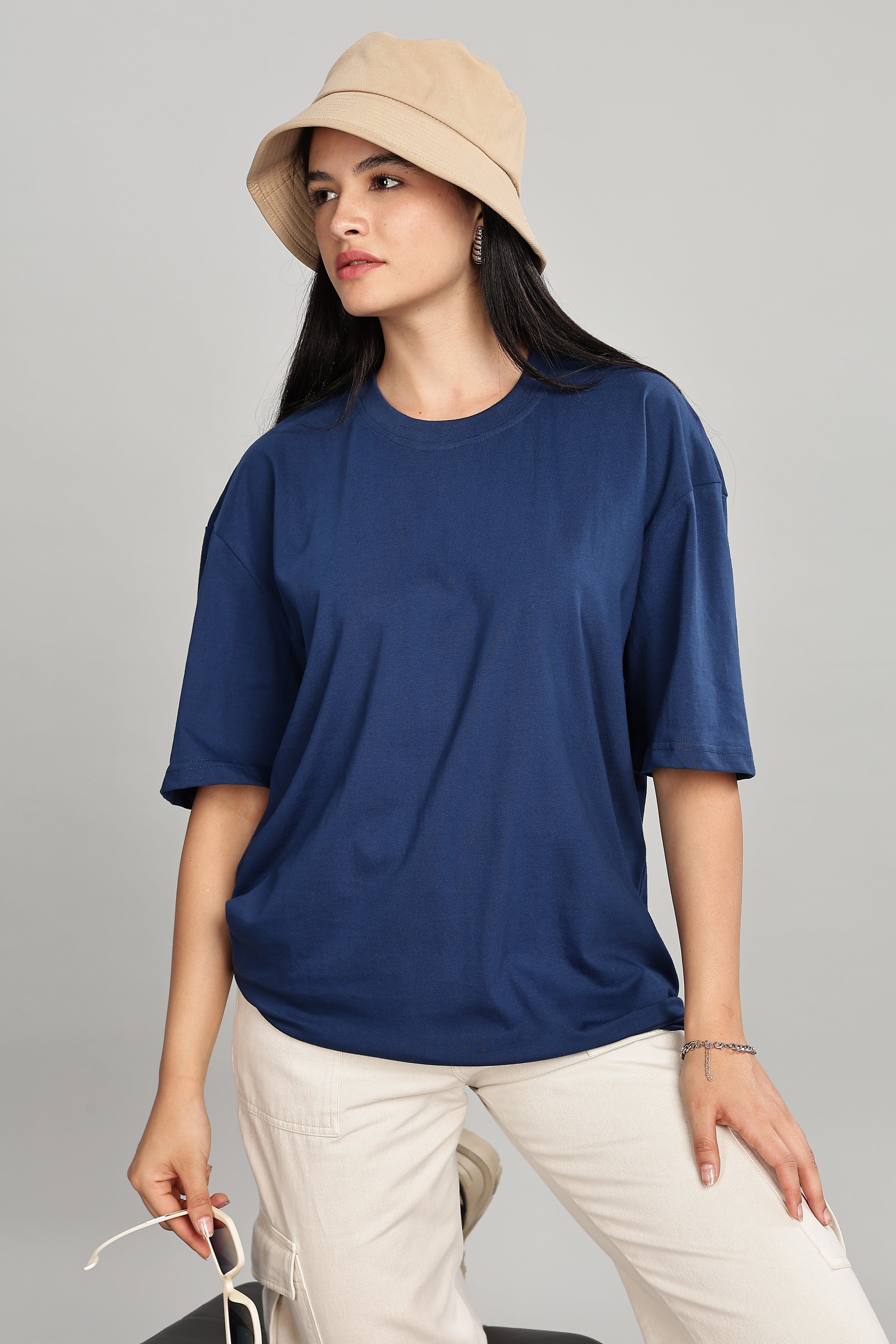 Teal Blue Oversized T-Shirt
