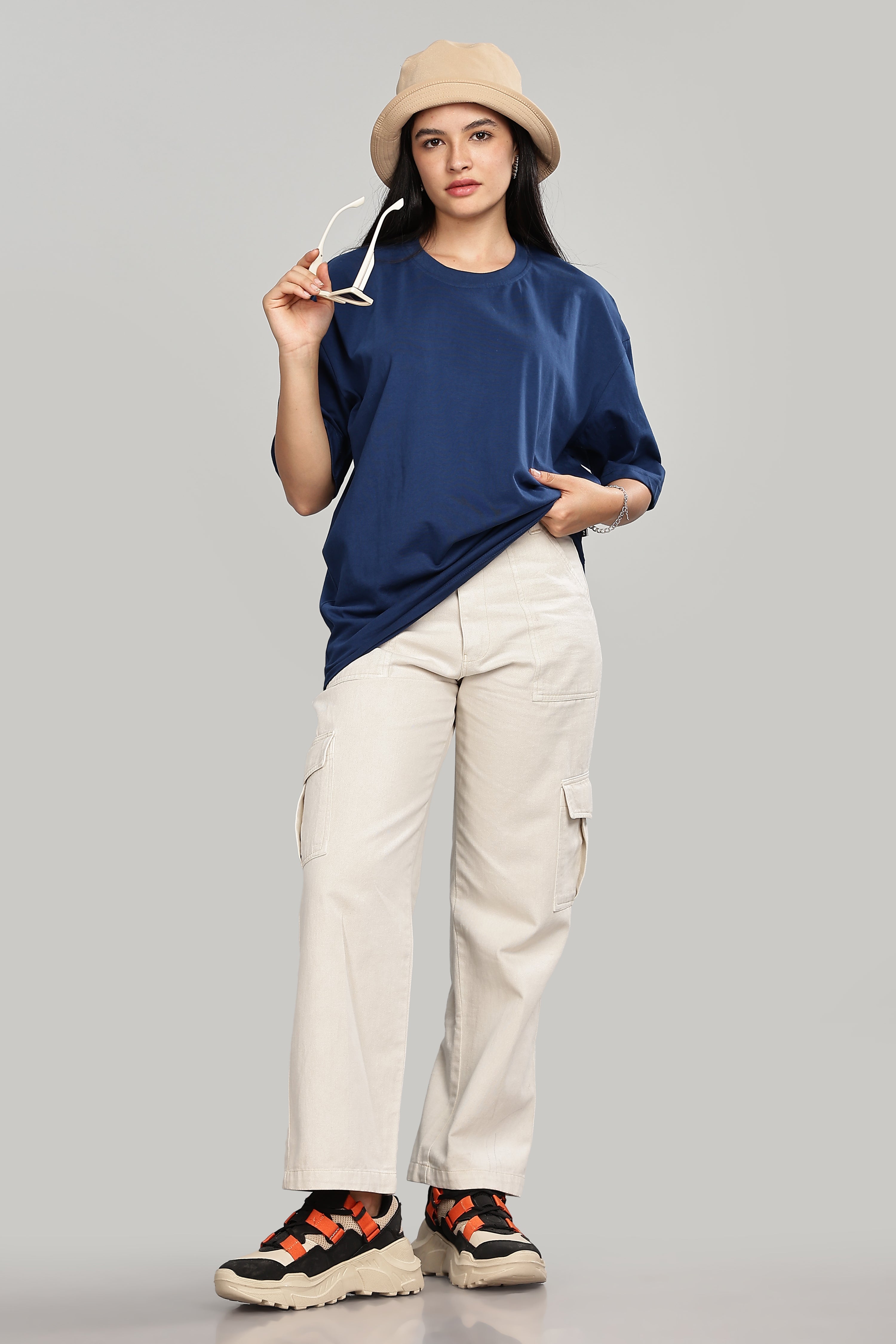 Teal Blue Oversized T-Shirt