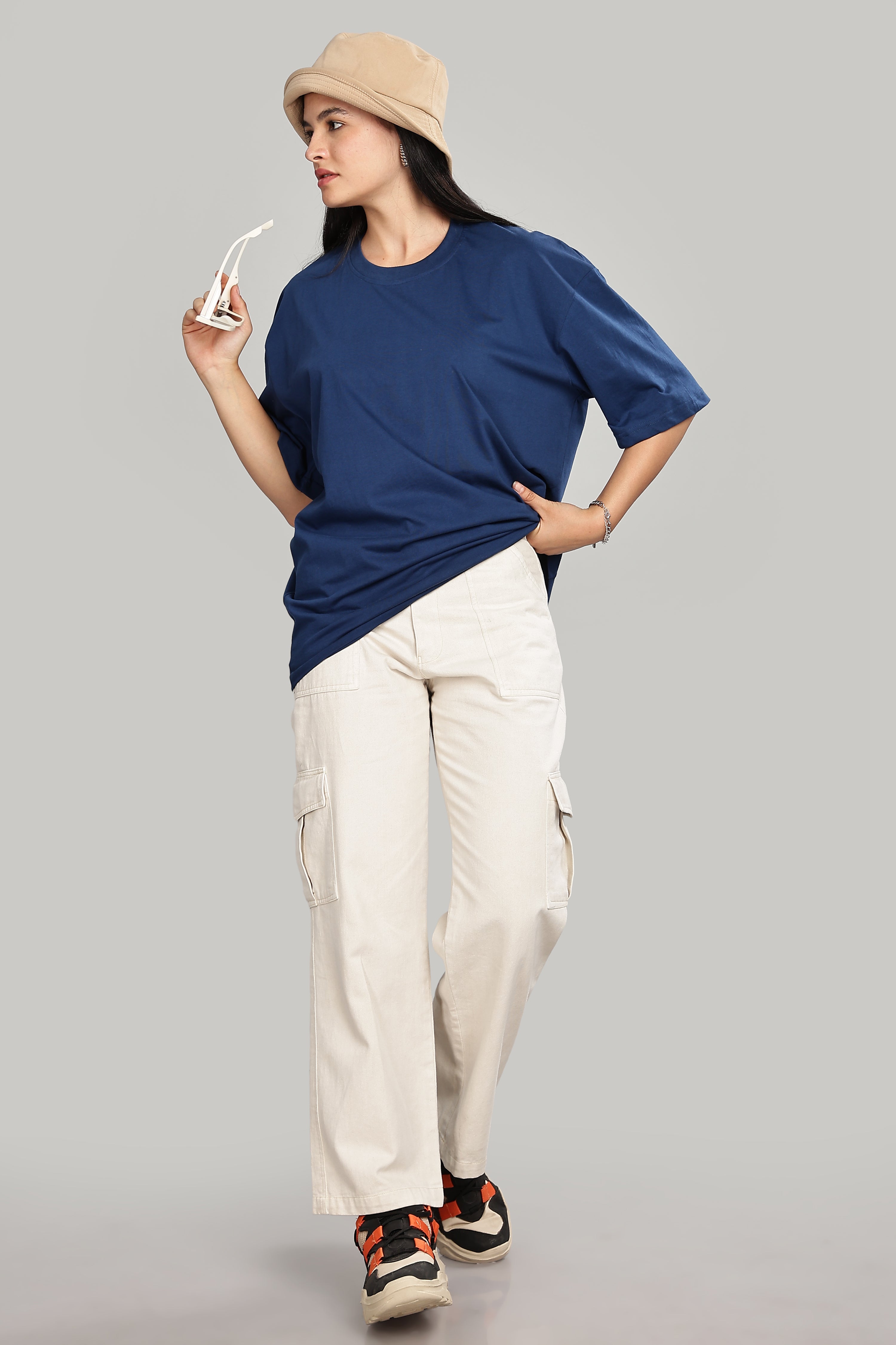 Teal Blue Oversized T-Shirt