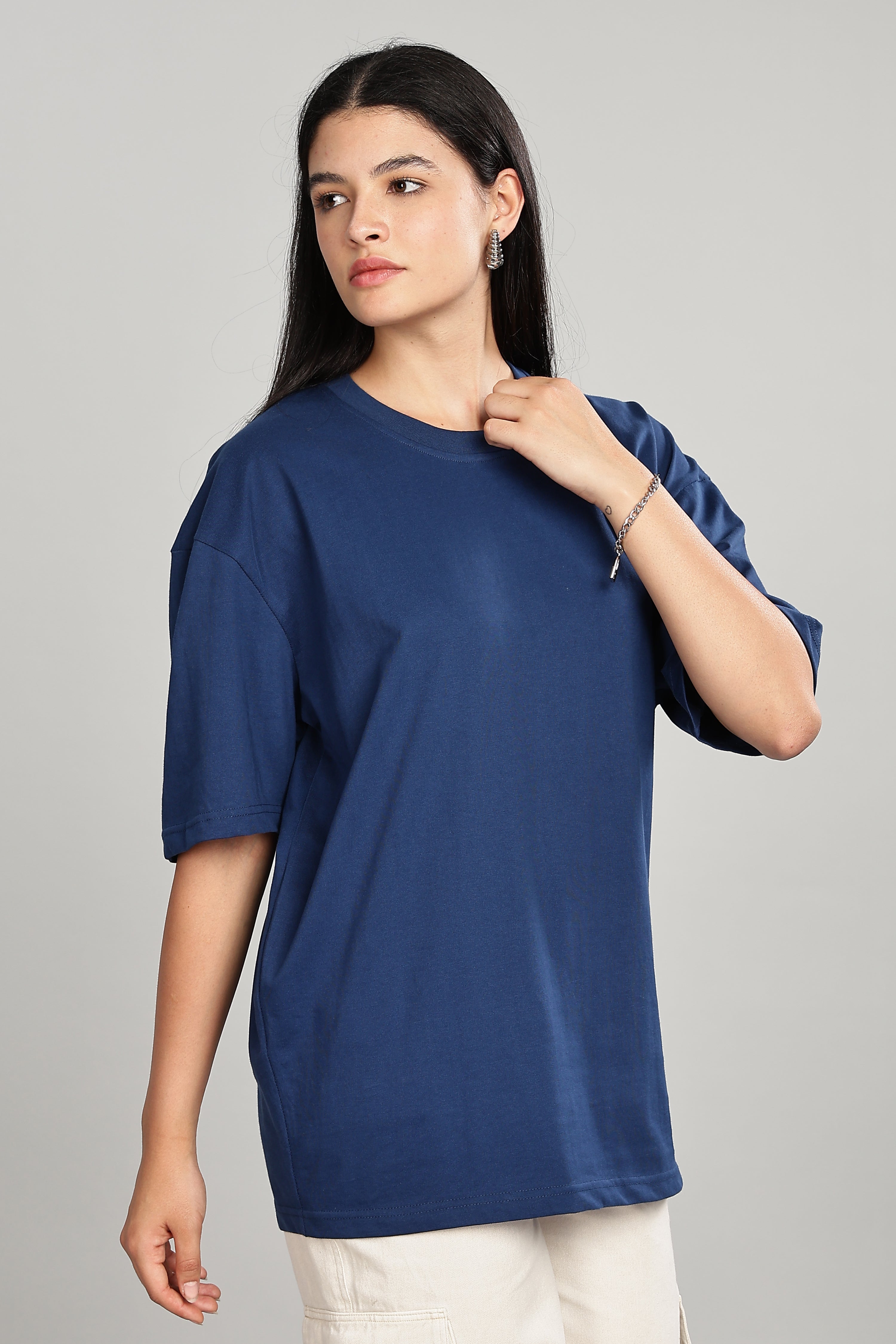 Teal Blue Oversized T-Shirt