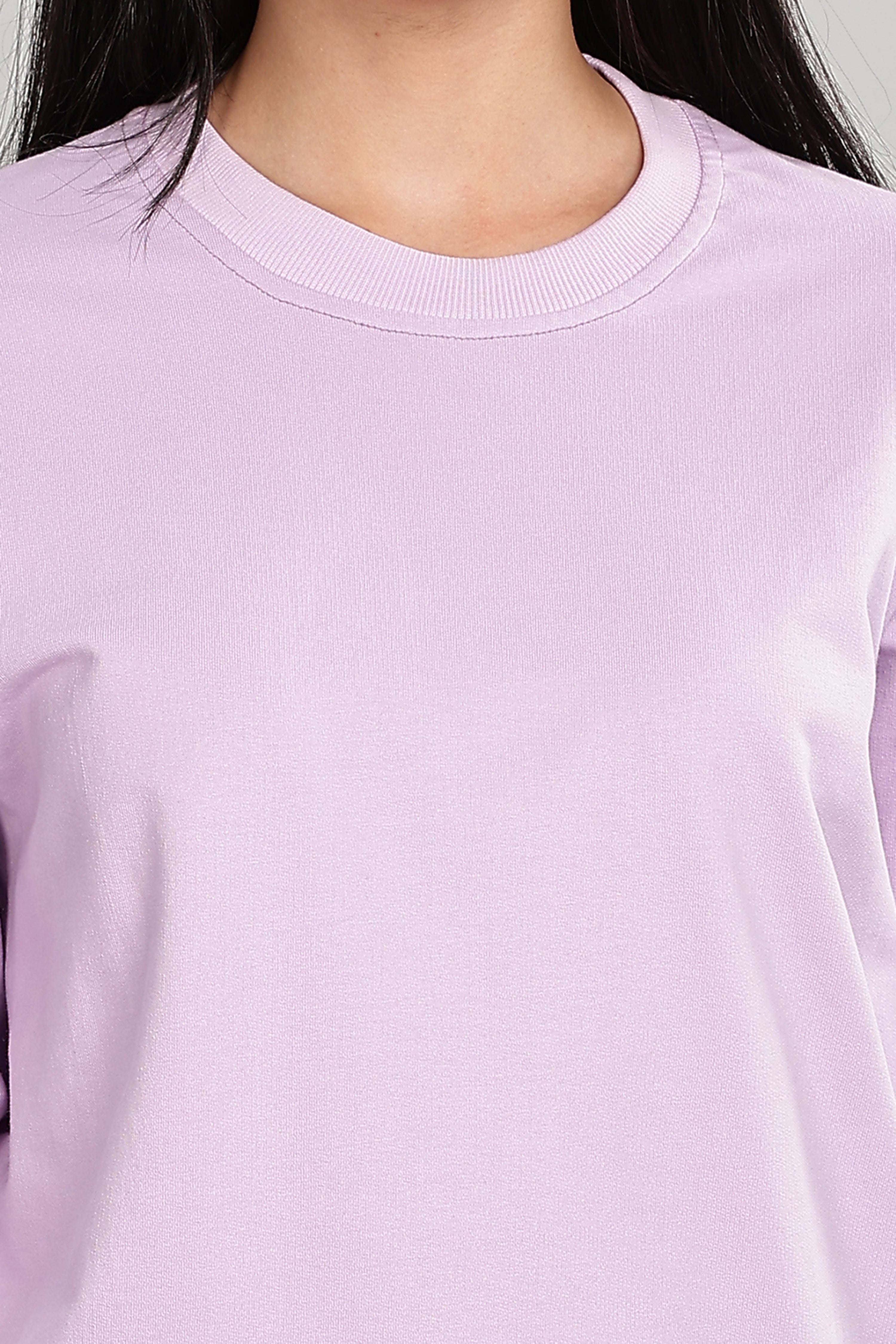 Thistle Purple Cotton Women’s Sweatshirt