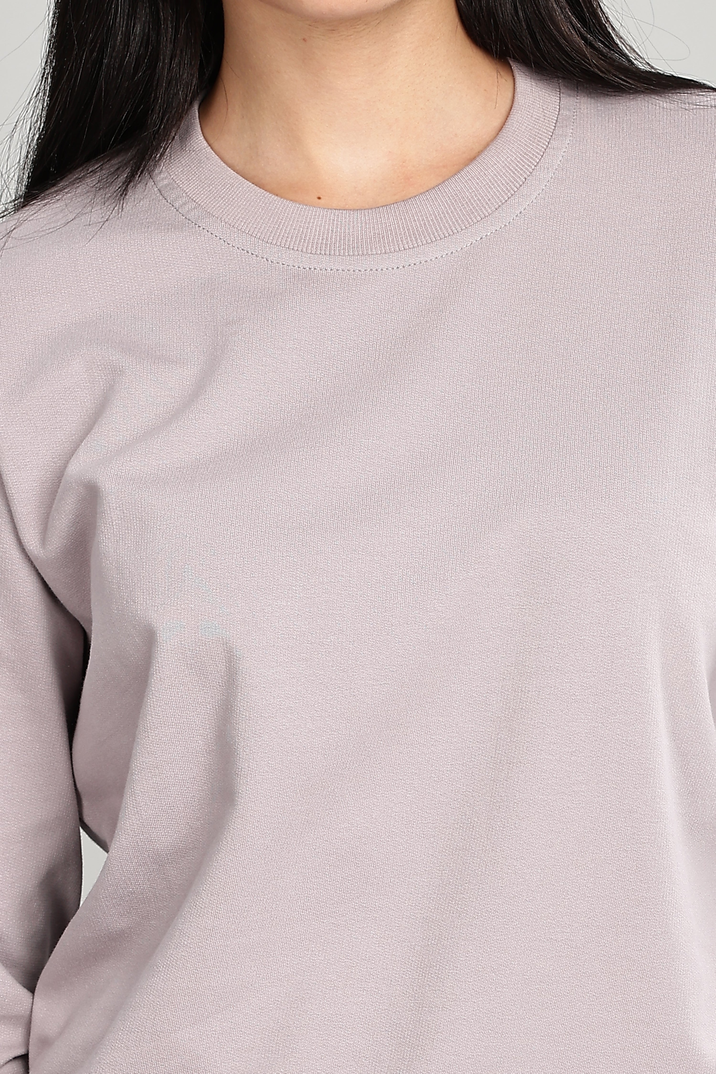 Ash Grey Pure Cotton Women’s Sweatshirt