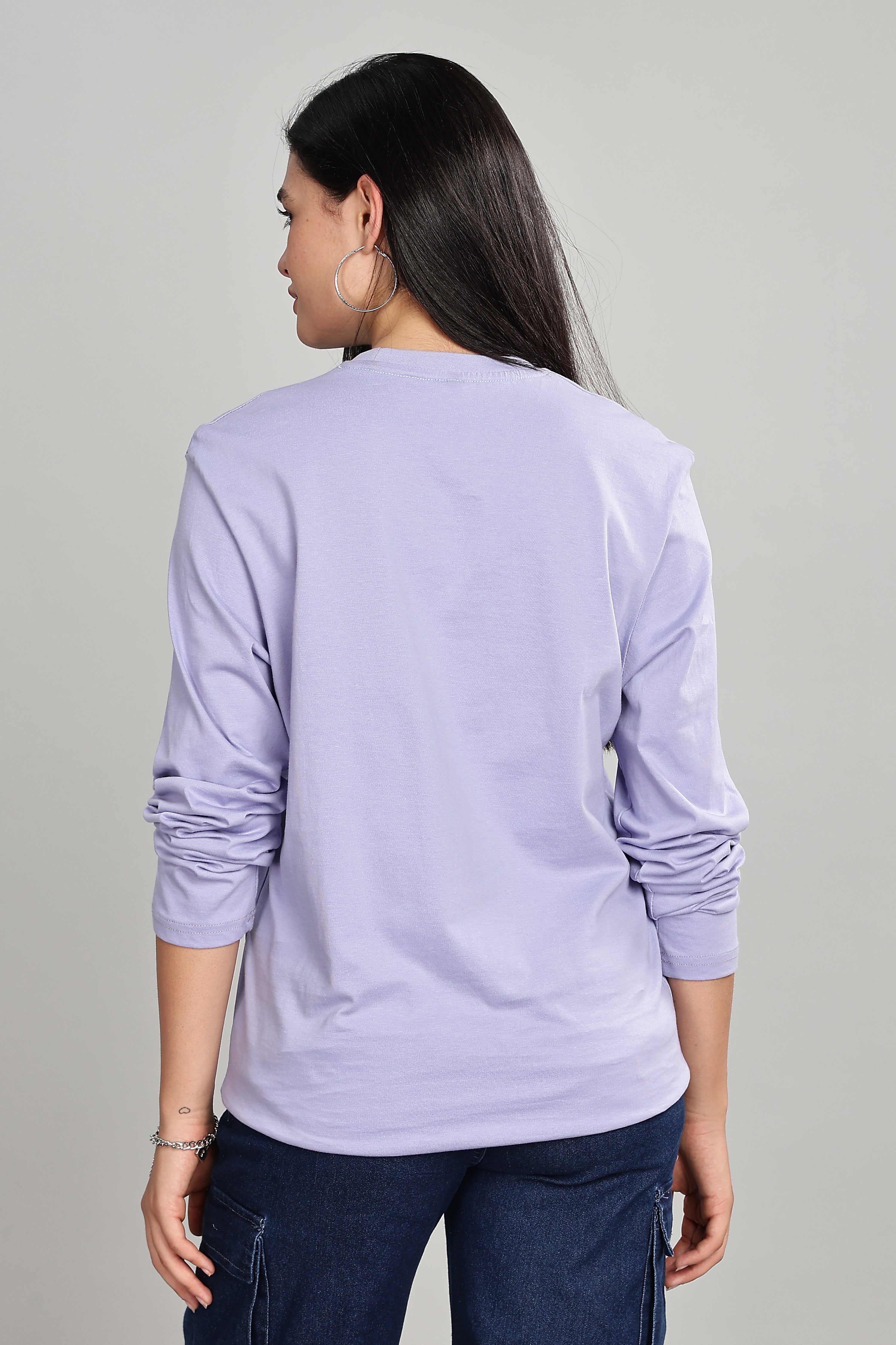 Sky Blue Long Sleeve Crew Neck T-Shirt