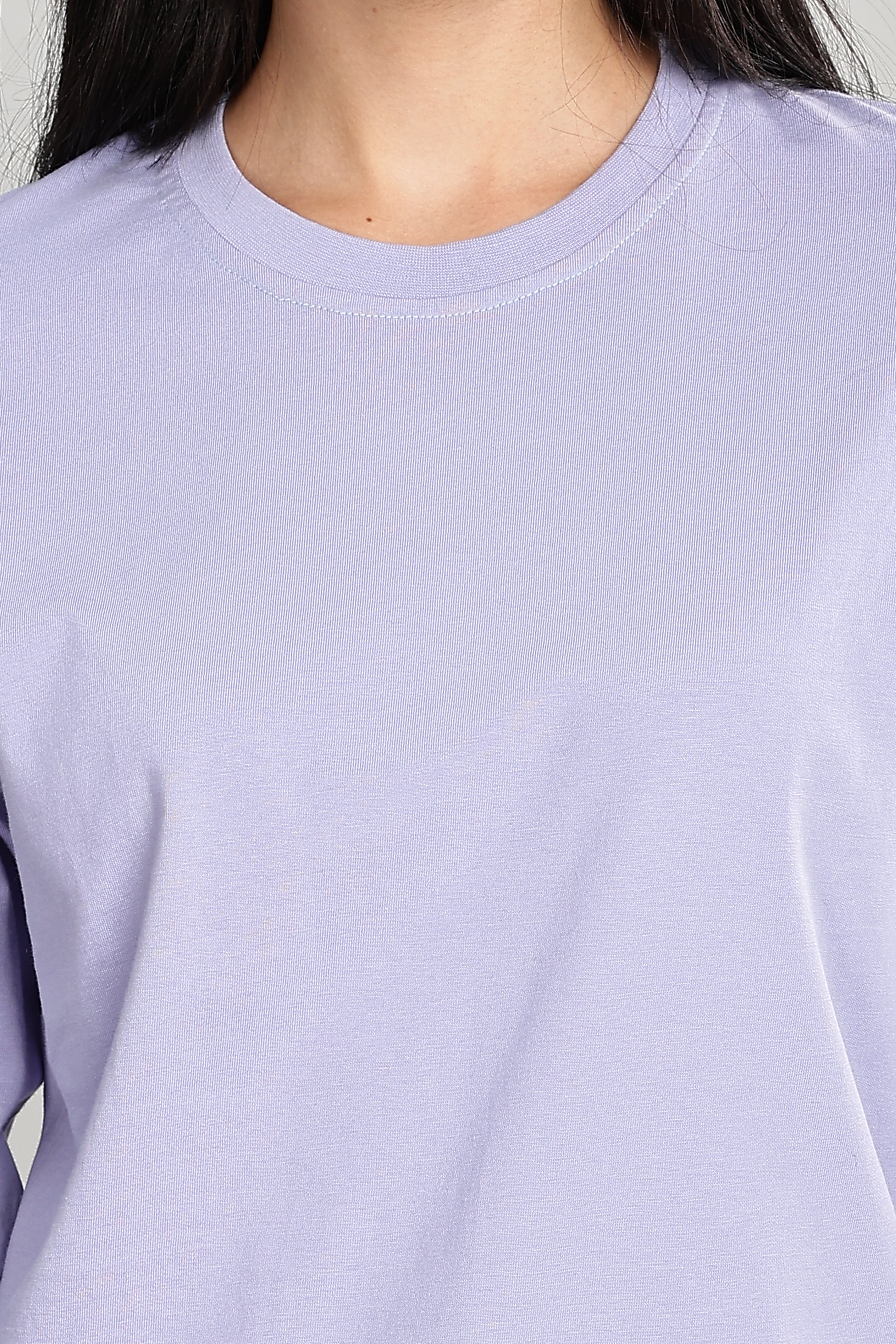 Sky Blue Long Sleeve Crew Neck T-Shirt