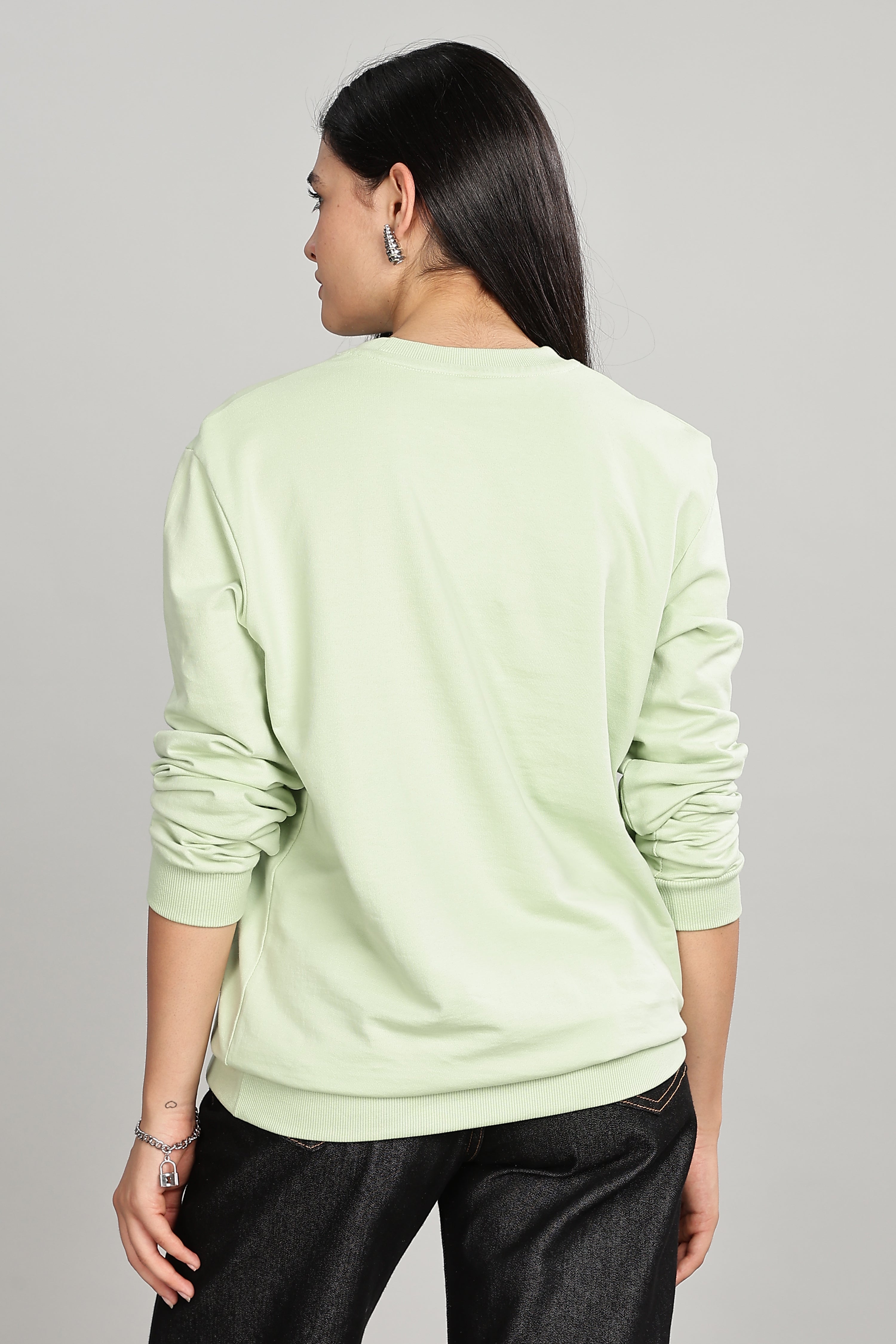 Seaform Green Cotton Women’s Sweatshirt