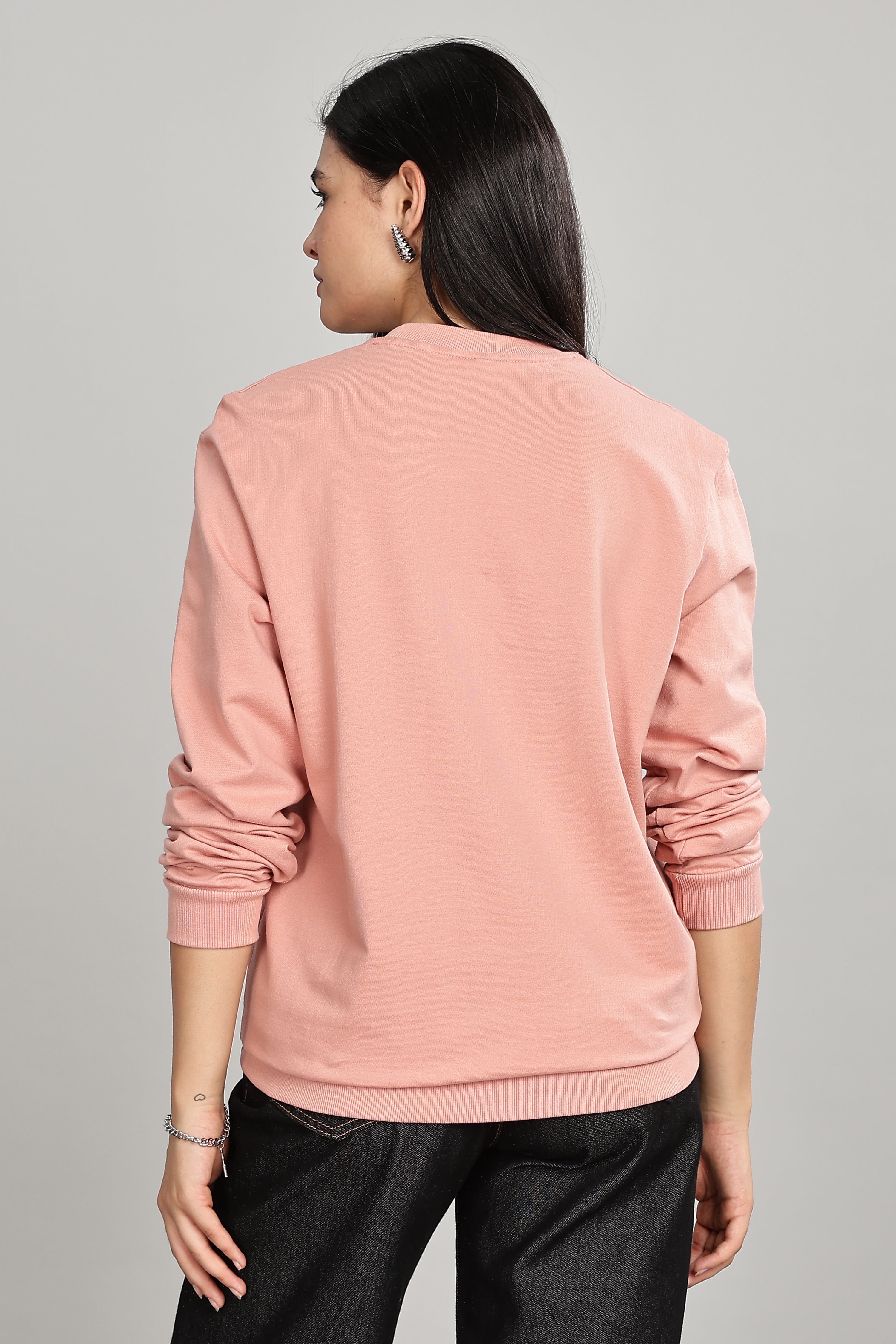 Peach Pure Cotton Women’s Sweatshirt