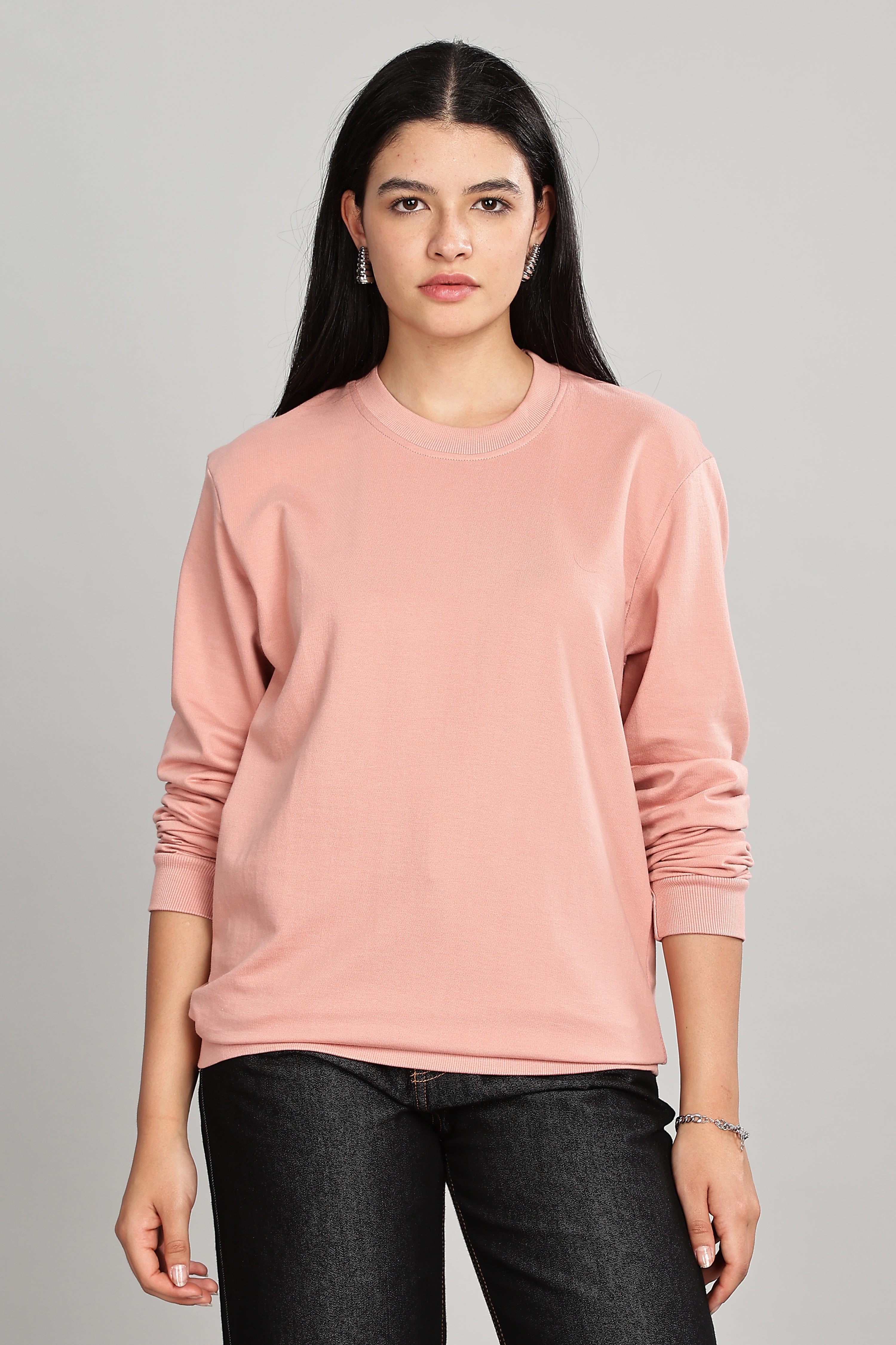Peach Pure Cotton Women’s Sweatshirt