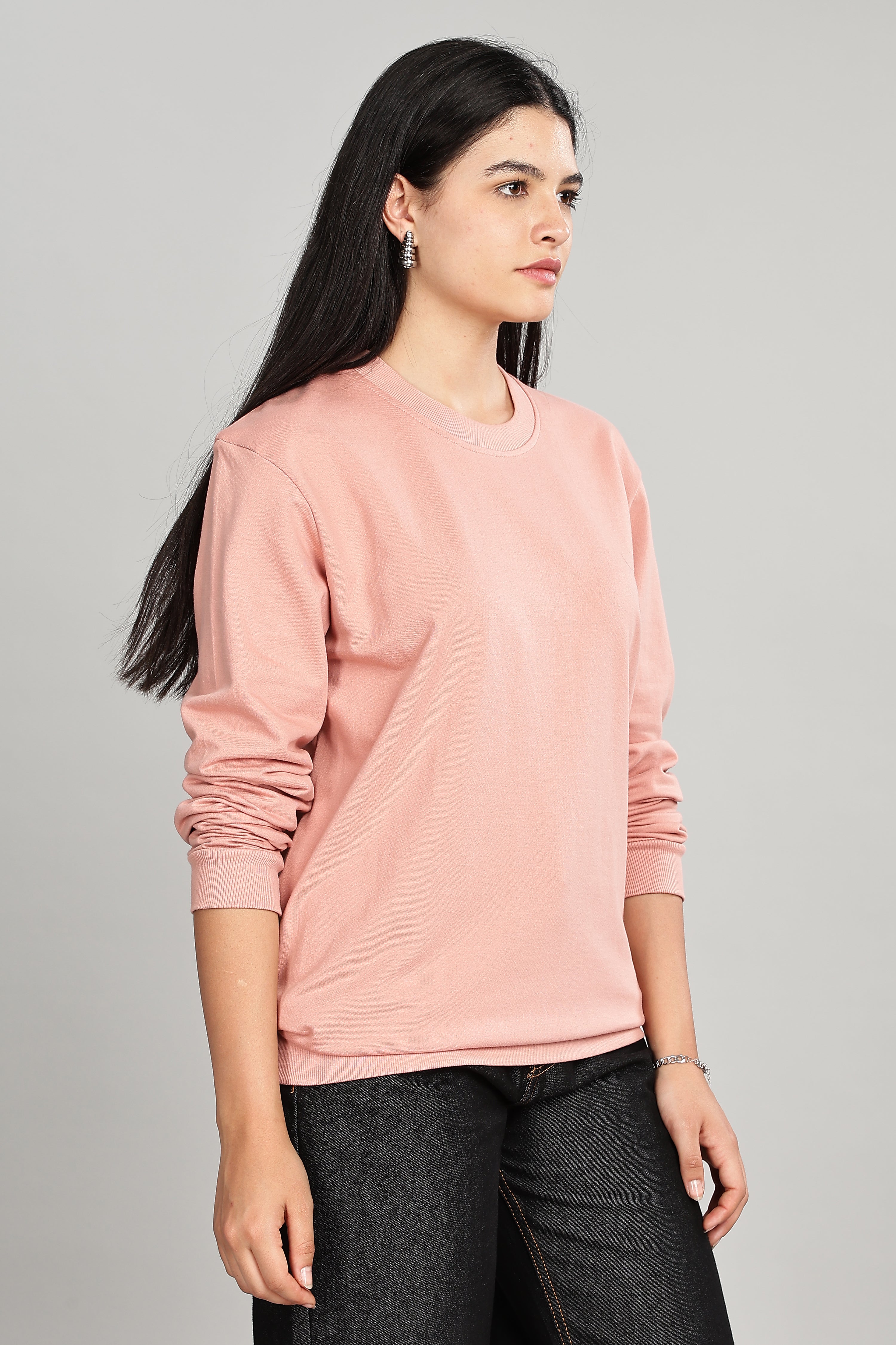 Peach Pure Cotton Women’s Sweatshirt
